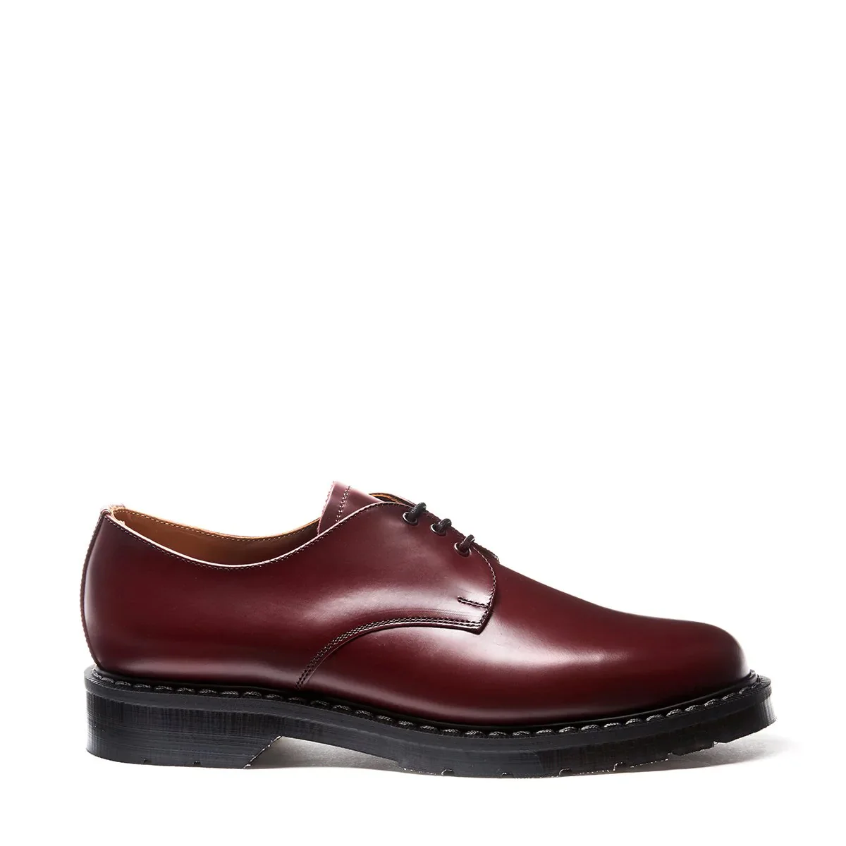 3 Eye Gibson Shoe - Oxblood Hi-Shine