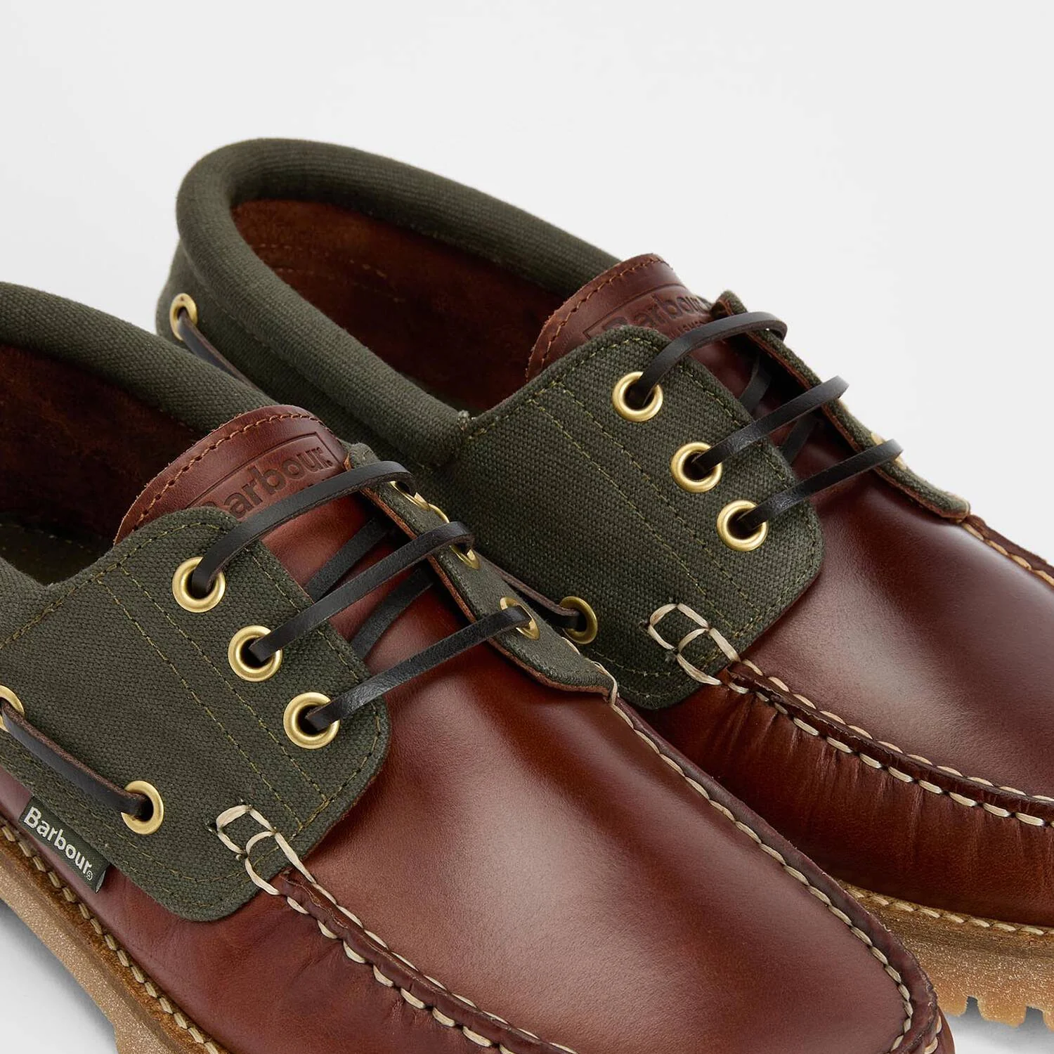Barbour Deck Boat Shoe - Mahogany - Image 2