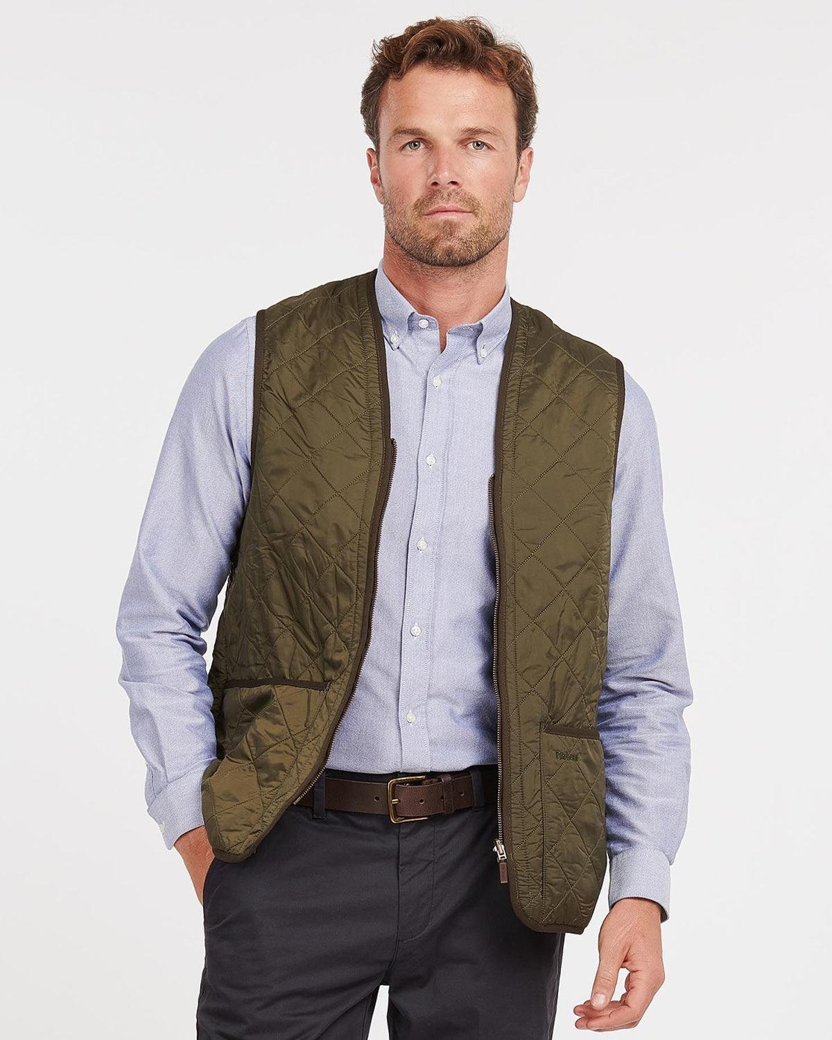 Polarquilt Waistcoat/Liner - Olive - Image 3