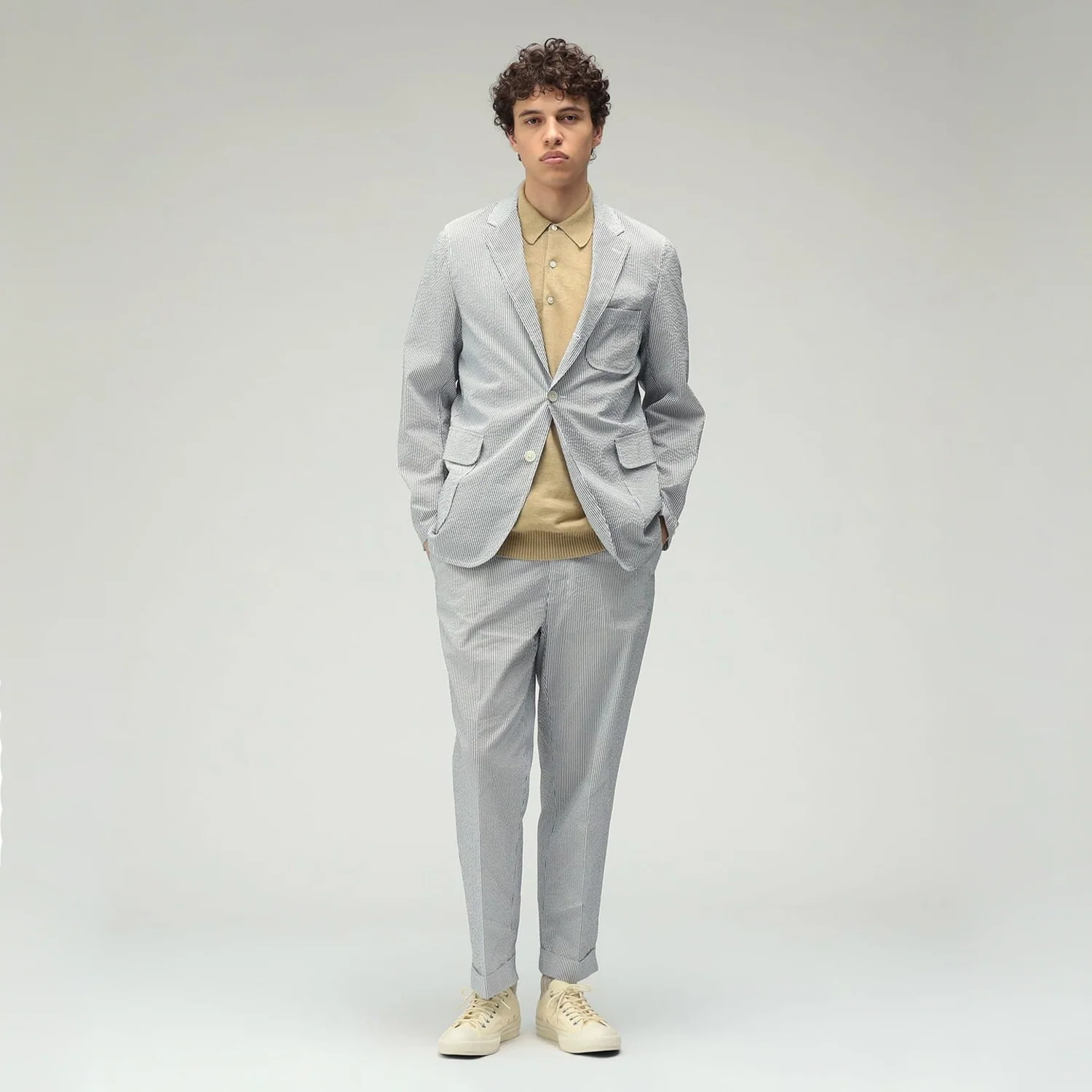 3B Shirt Jacket COOLMAX® Sucker - Blue Stripe - Image 3