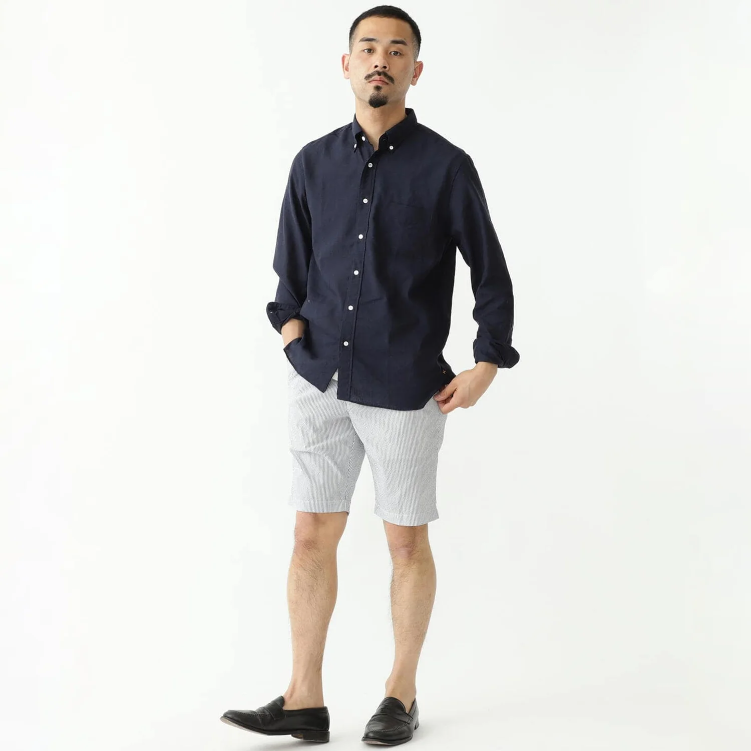B.D. COOLMAX® Linen - Navy - Image 3