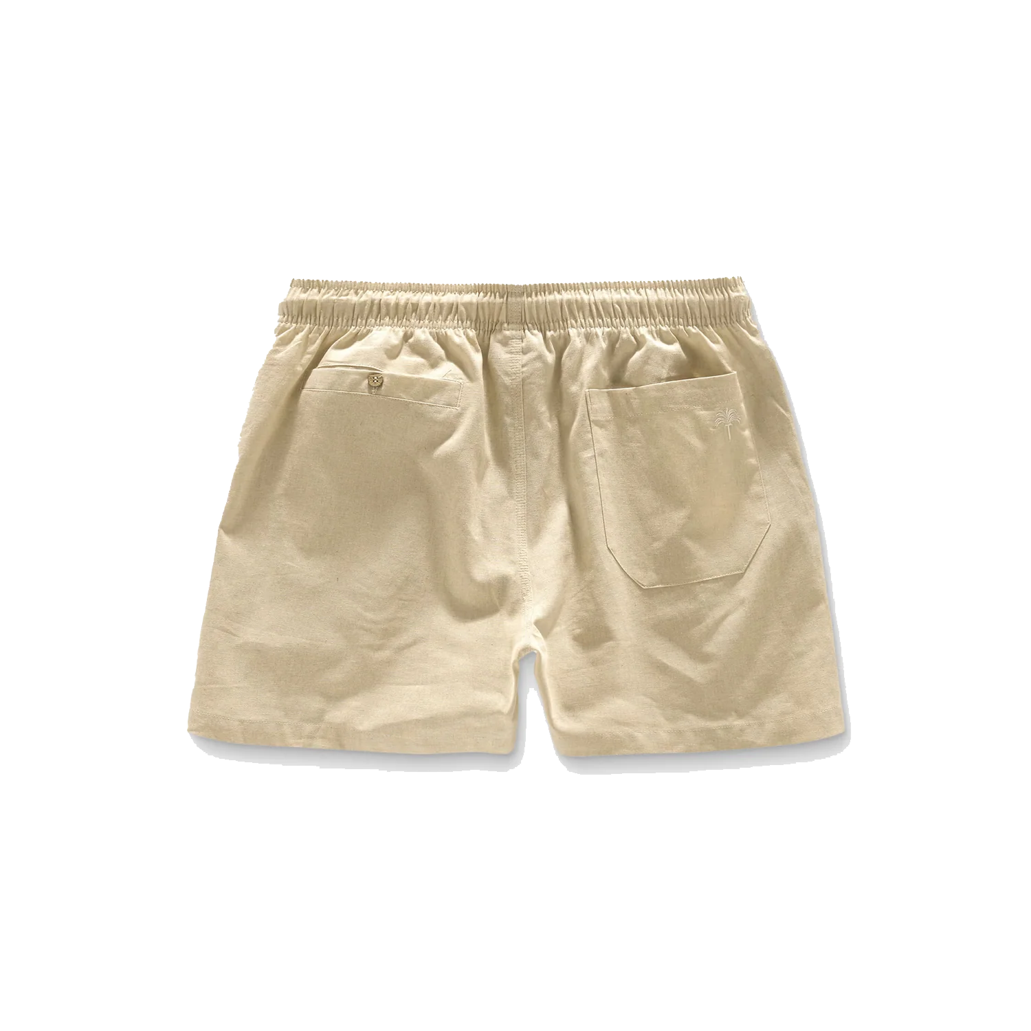 Linen Shorts - Beige - Image 3