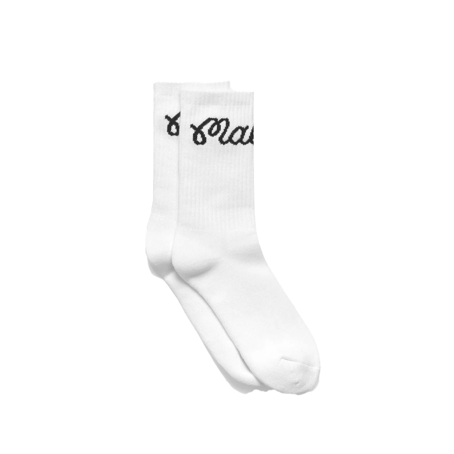 Bon Script Sock - White