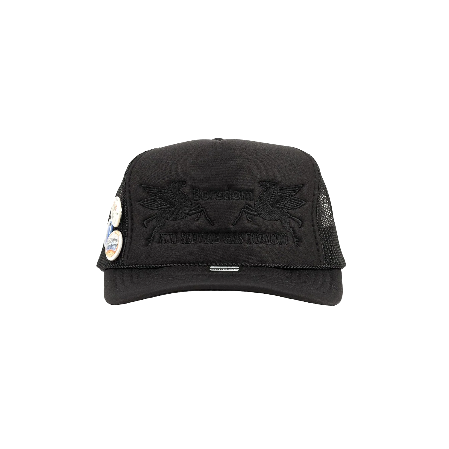 Boredom SG Embroidered Gas Station Trucker - Black