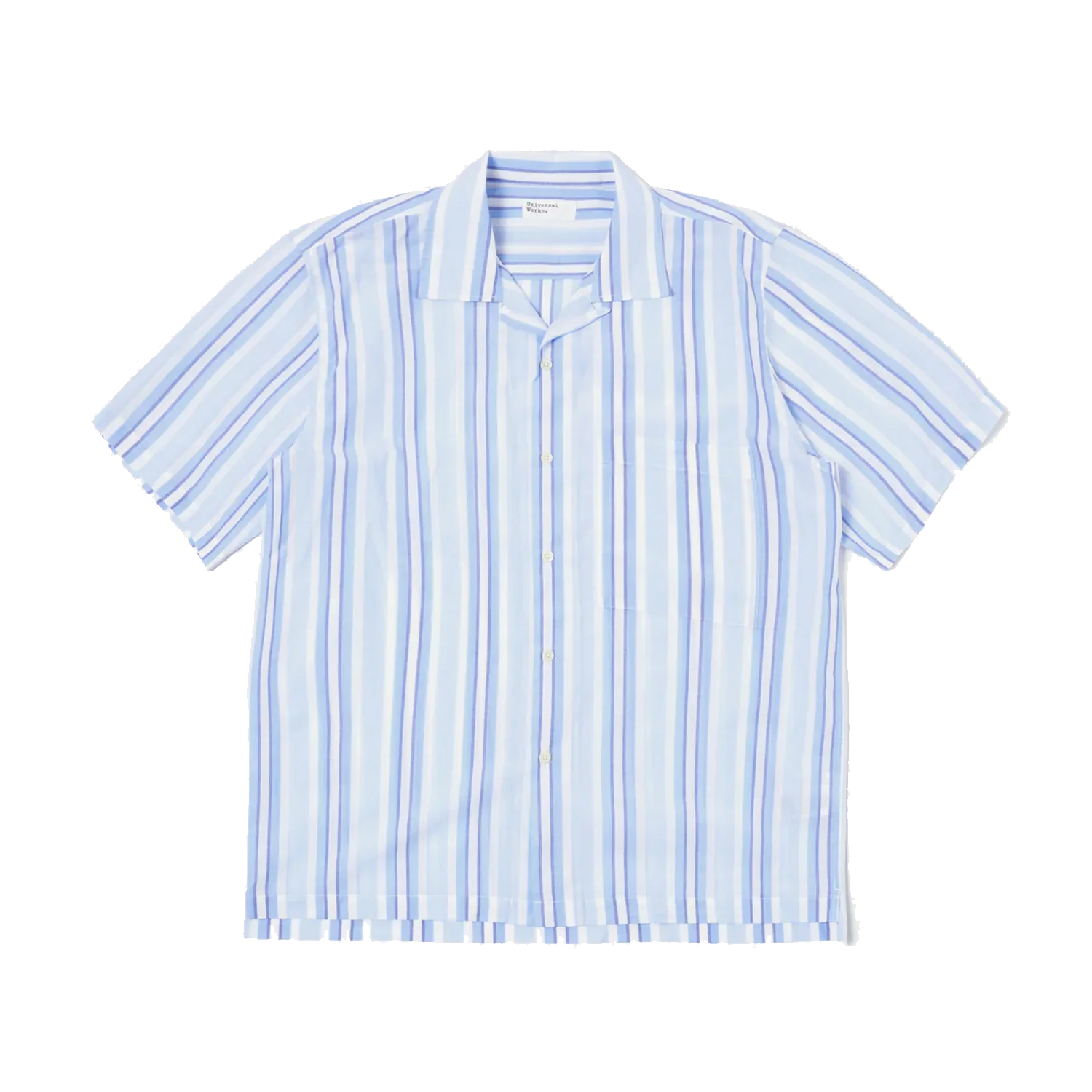 Camp Shirt - White/Blue Pop Stripe Two