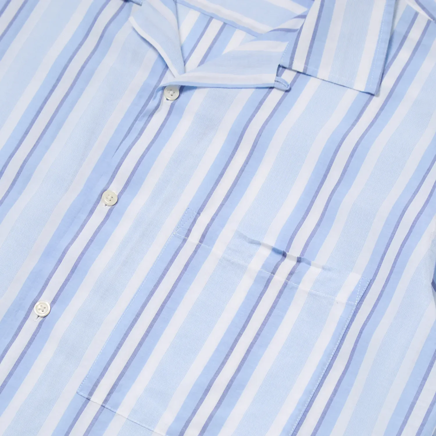 Camp Shirt - White/Blue Pop Stripe Two - Image 4