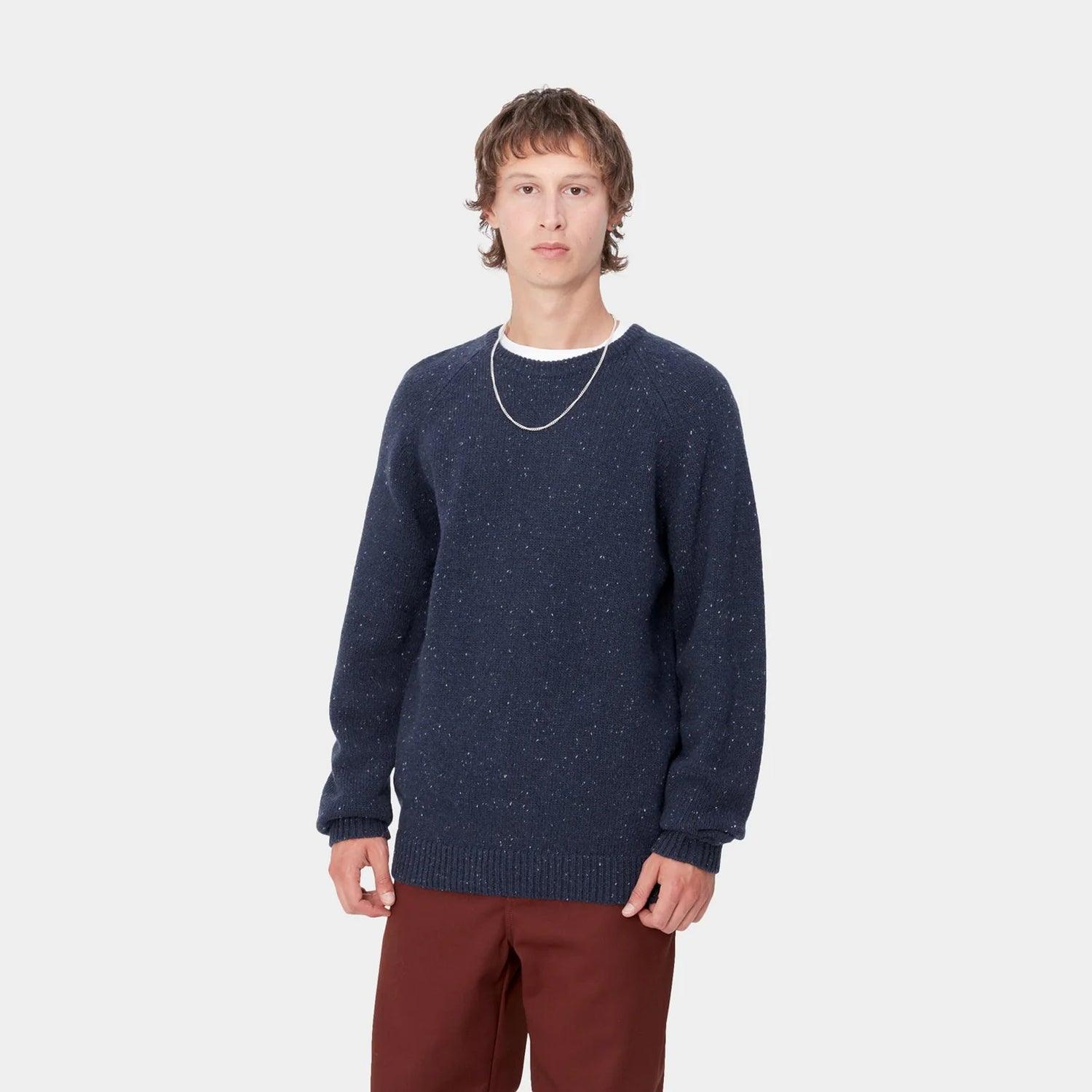 Anglistic Sweater - Speckled Air Force Blue - Image 3