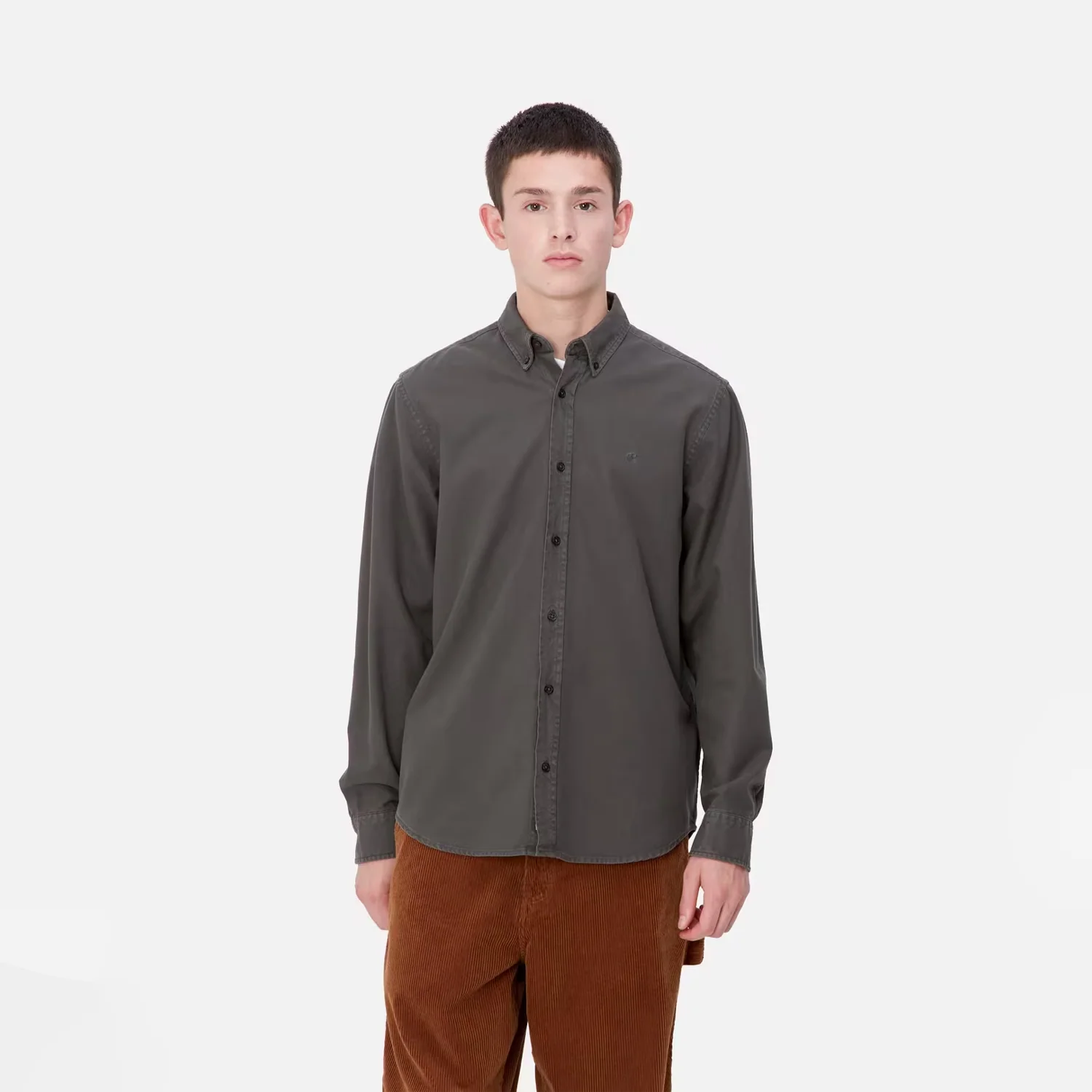 L/S Bolton Shirt - Graphite - Image 3