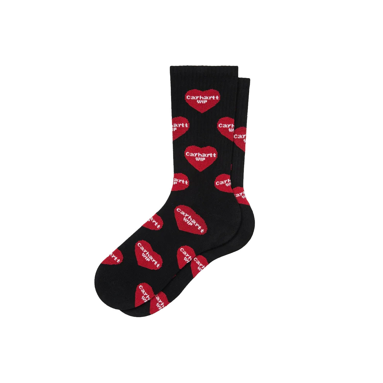 Heart Logo Socks - Black