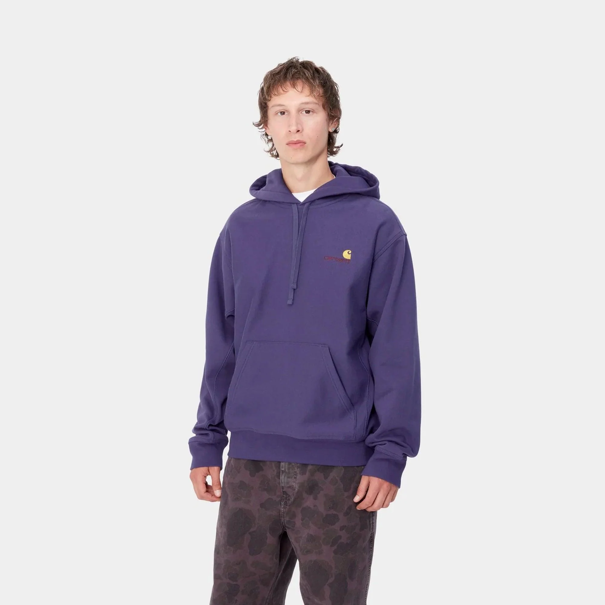 Hooded American Script Sweatshirt - Aura - Image 3