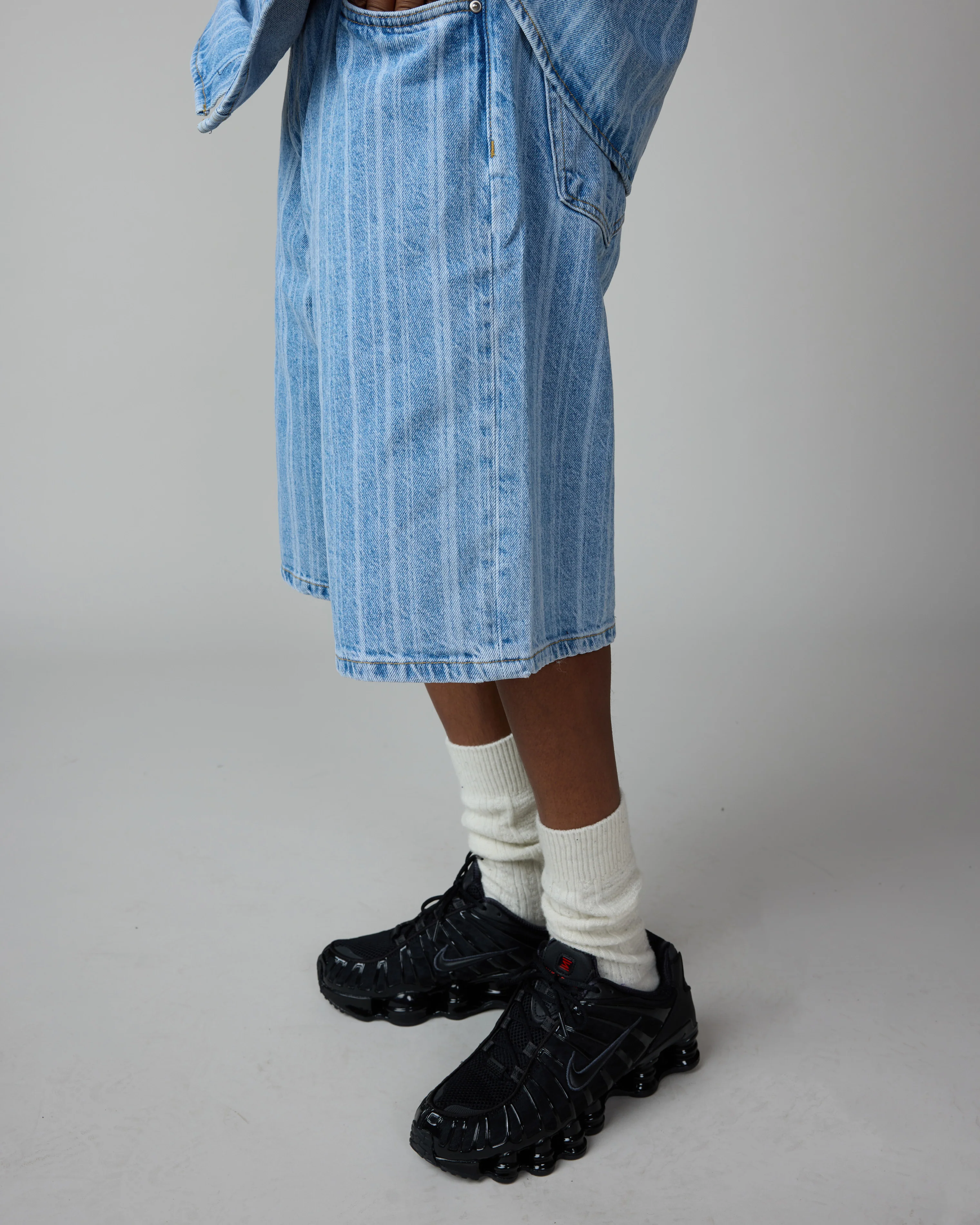 Rylan Stripe Short - Stone Bleach - Image 3