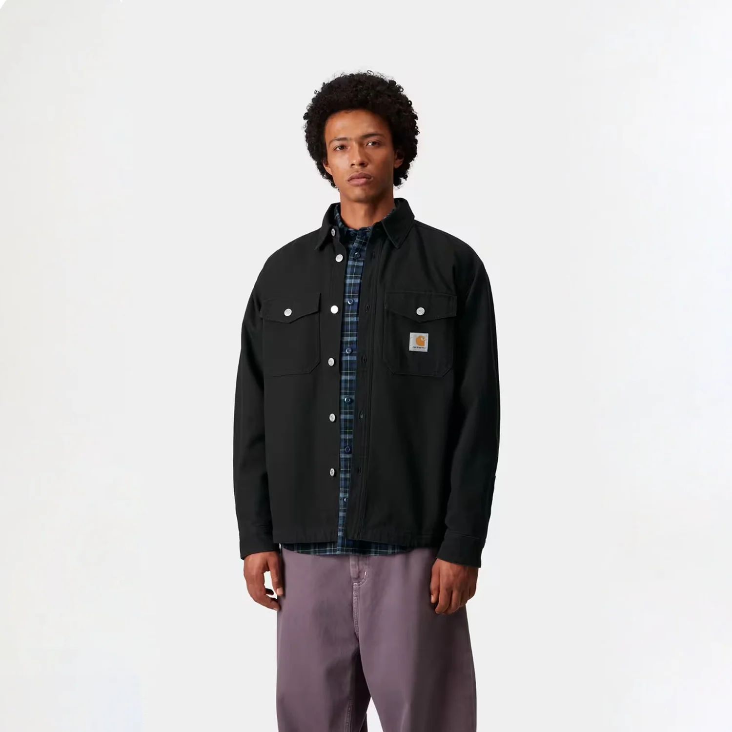 Selby Shirt Jacket - Black - Image 3