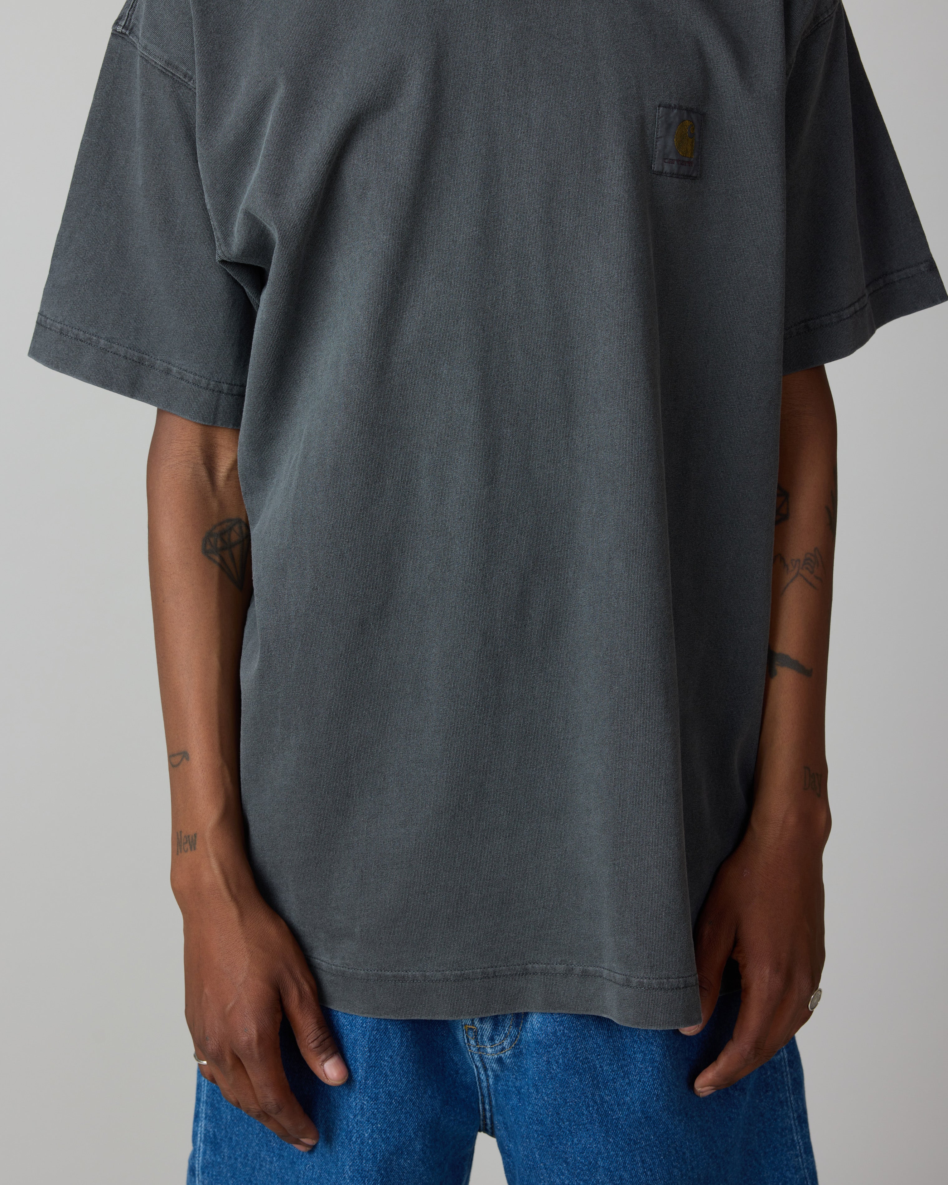 S/S Nelson T-Shirt - Graphite Garment Dyed - Image 3