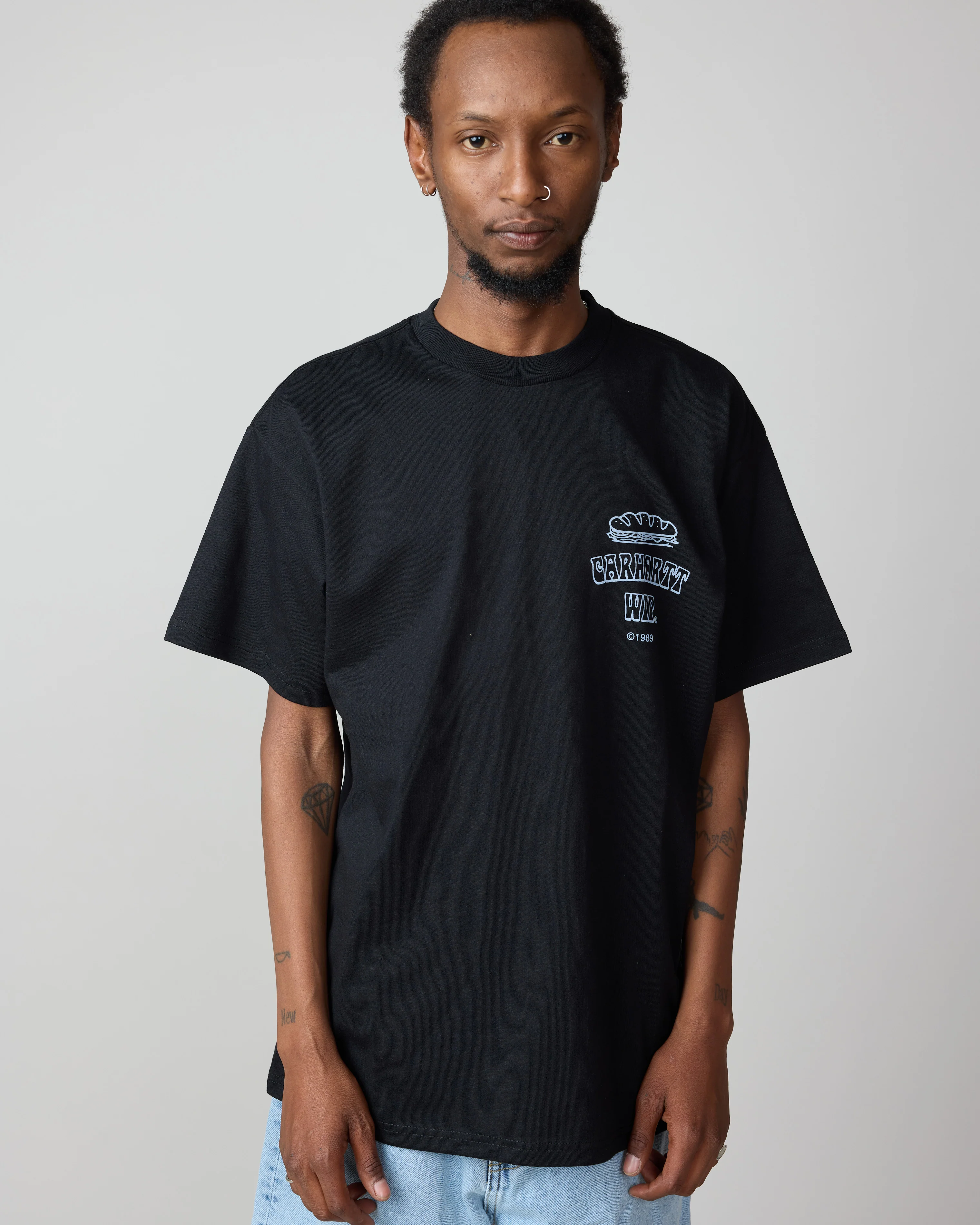S/S Sandwich T-Shirt - Black - Image 4