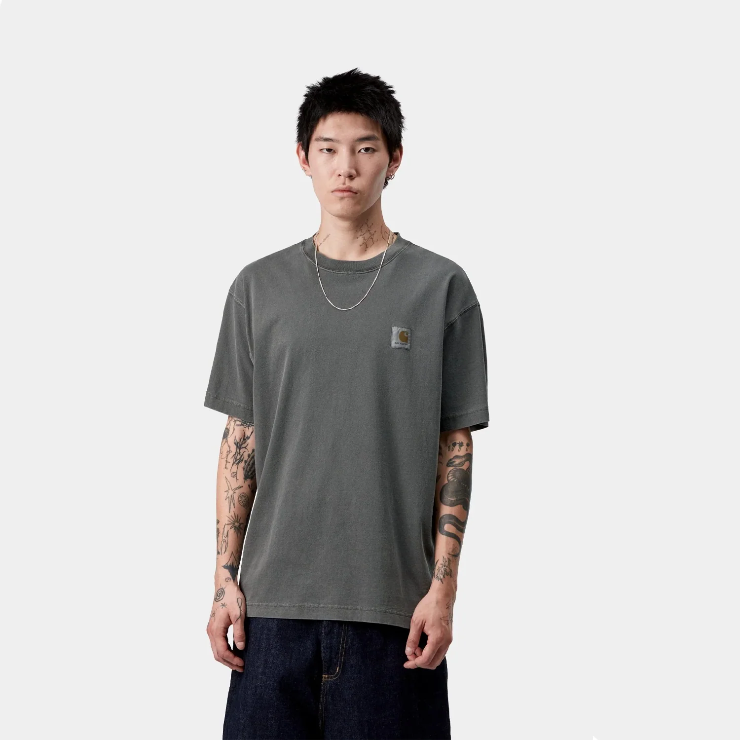S/S Vista Tee - Black Garment Dyed - Image 3