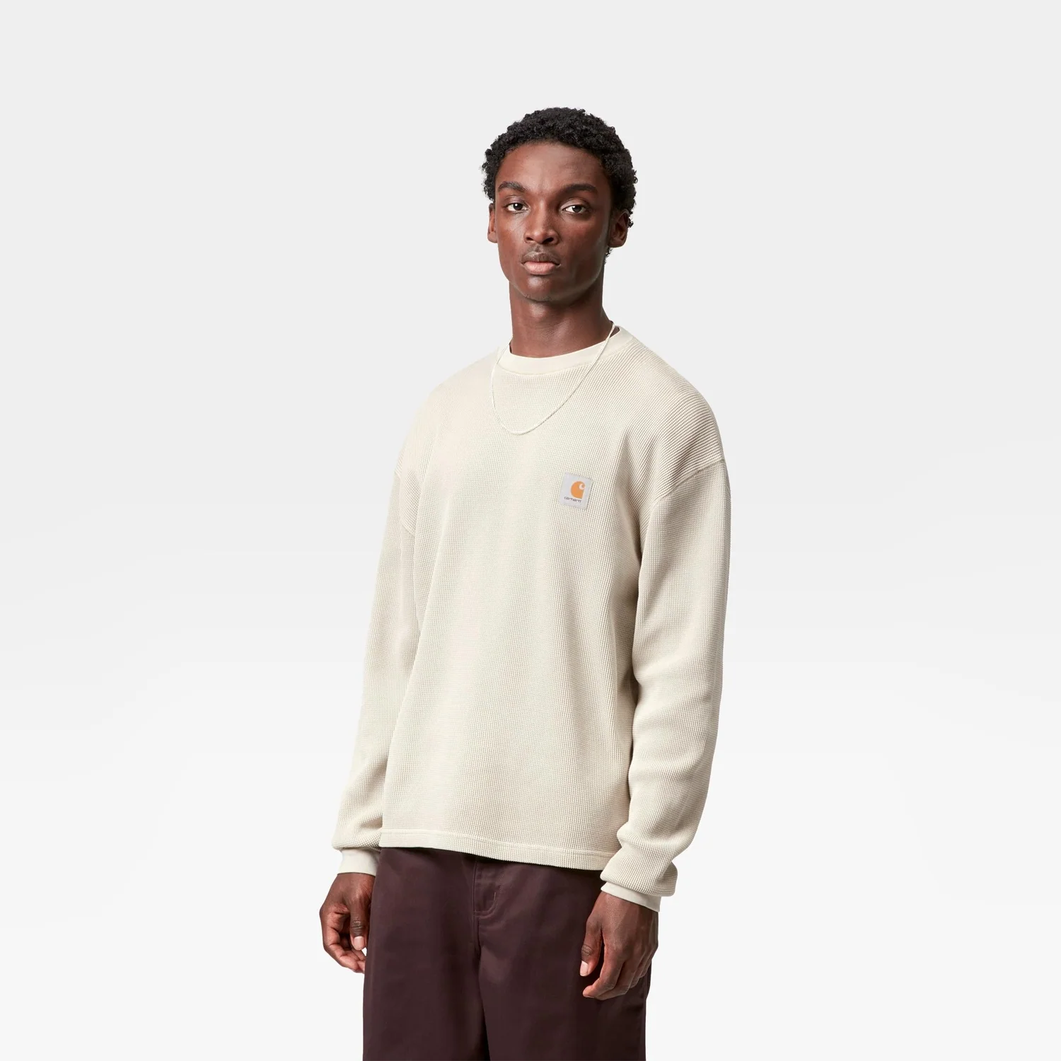L/S Vista Waffle T-Shirt - Fleur De Sel - Image 3