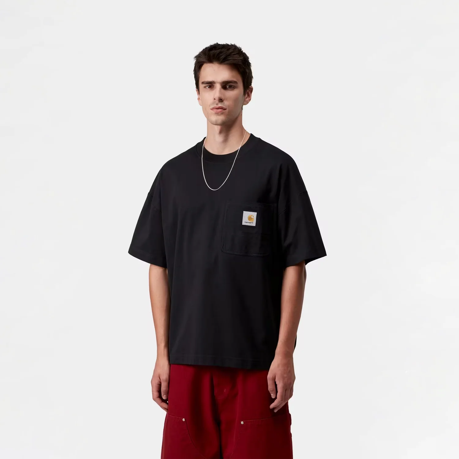 S/S Work Pocket T-Shirt - Black - Image 3