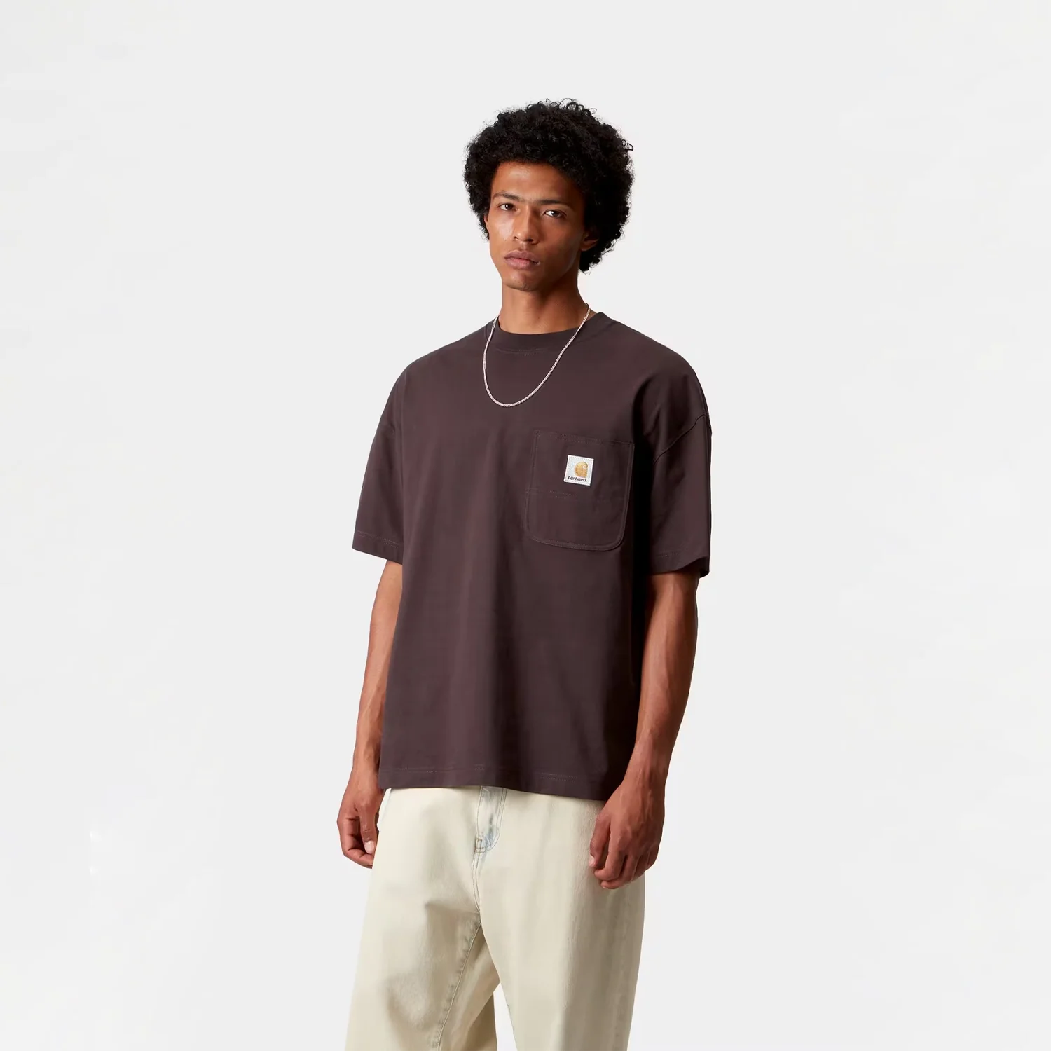 S/S Work Pocket T-Shirt - Palisander - Image 3
