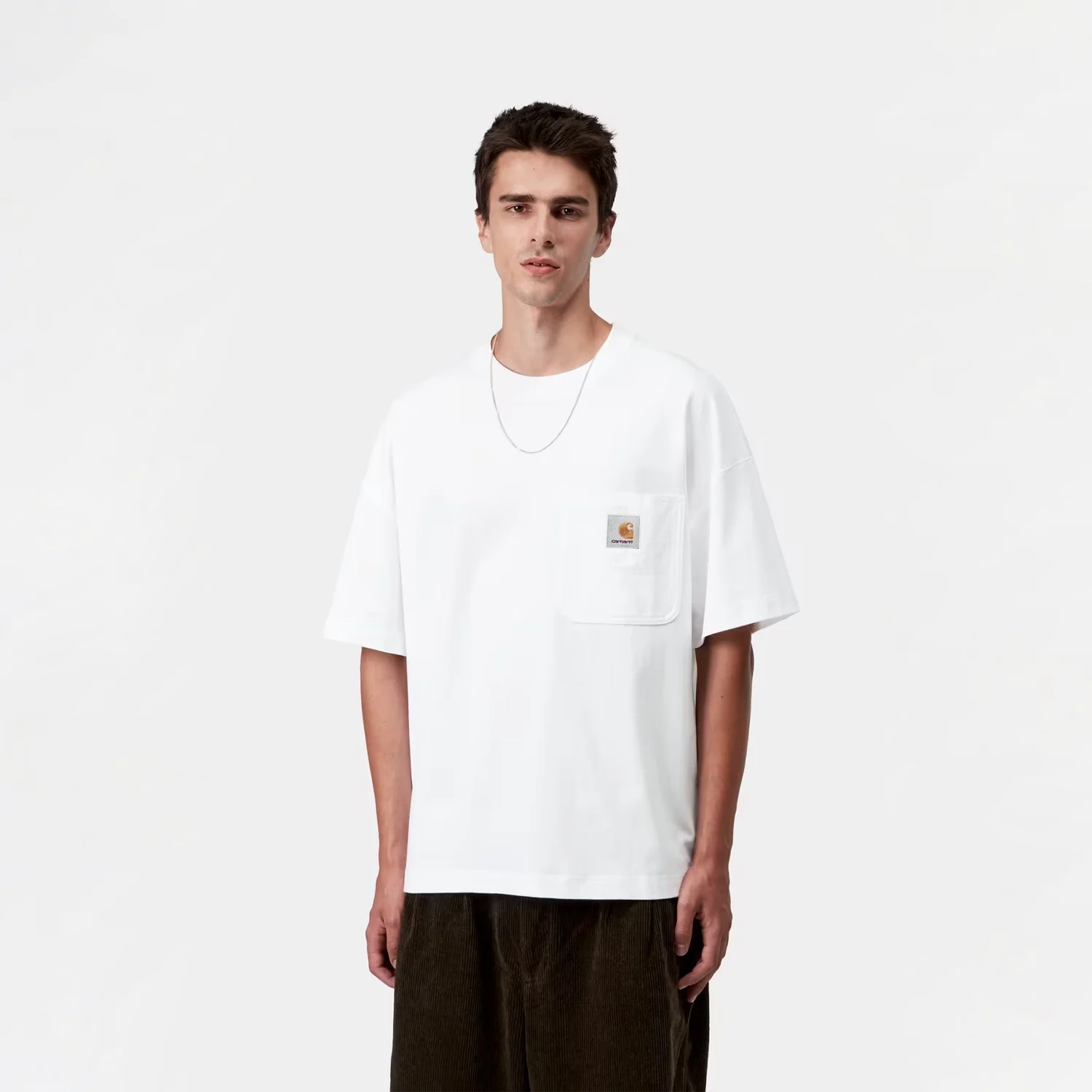 S/S Work Pocket T-Shirt - White - Image 2