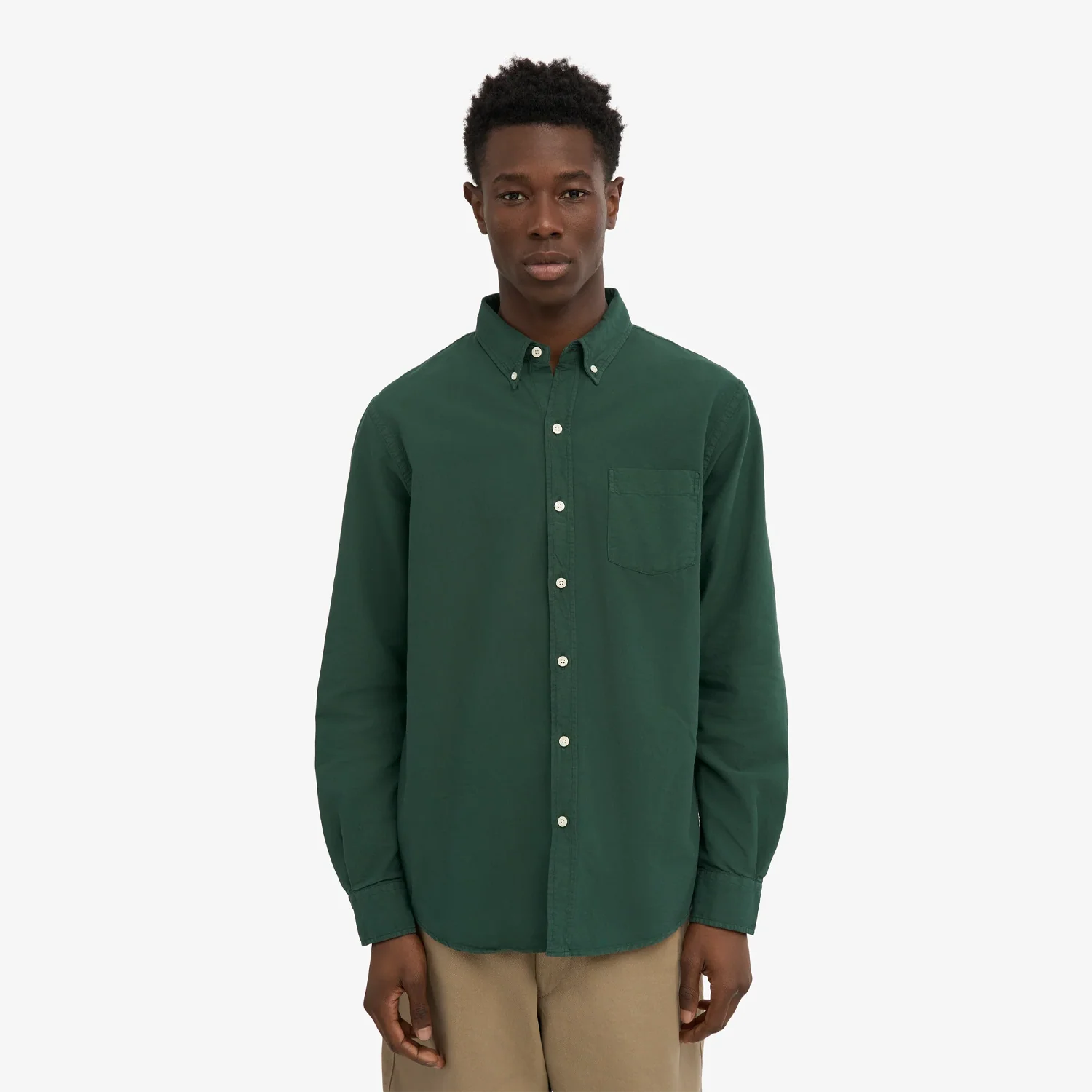 Classic Organic Shirt - Emerald Green - Image 2