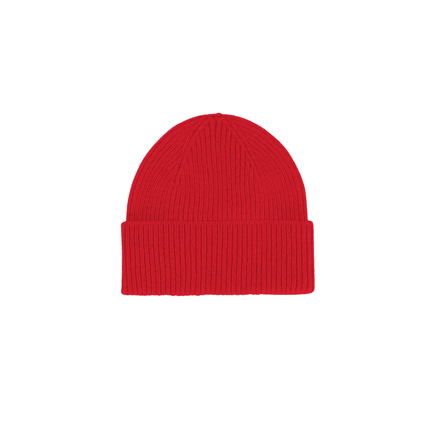Merino Wool Beanie - Scarlet Red