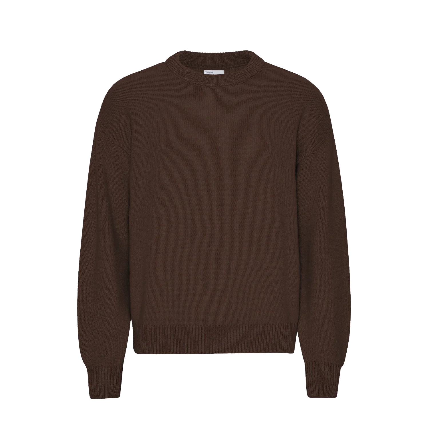 Oversized Merino Crewneck - Coffee Brown