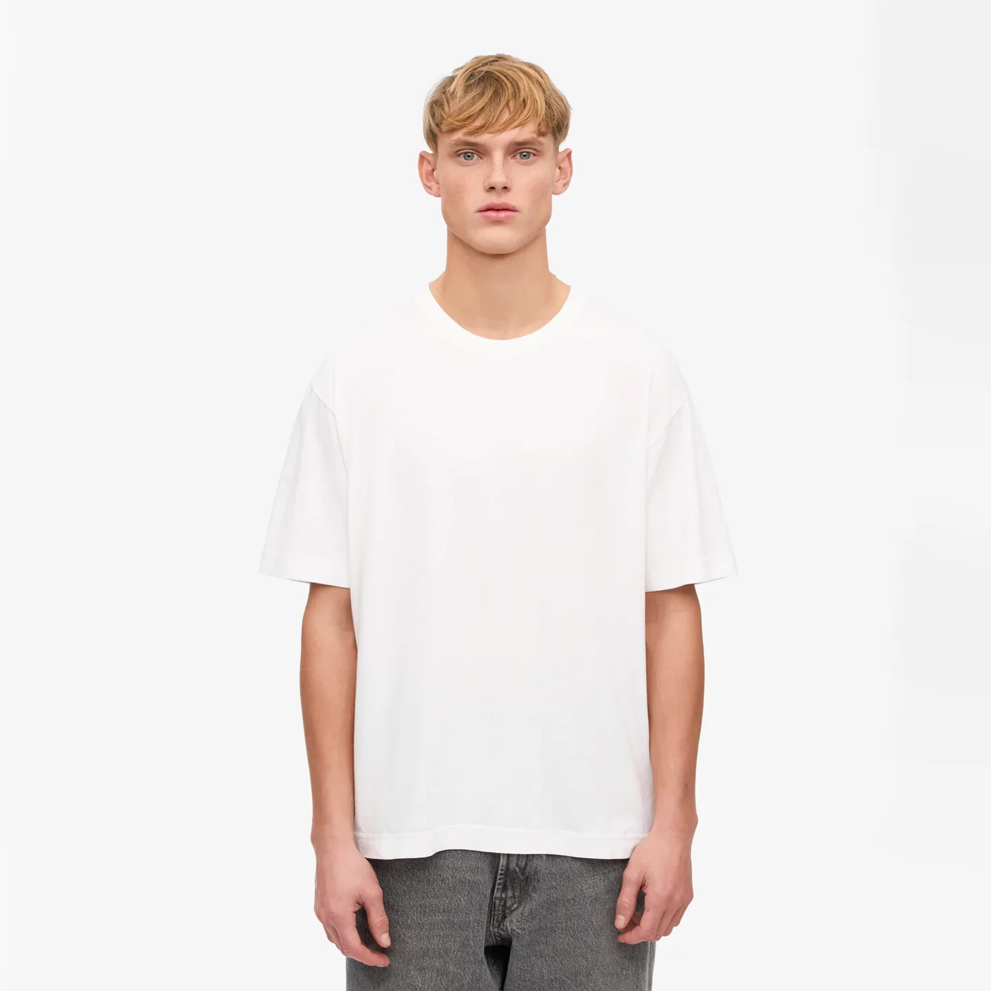 Oversized Organic T-Shirt - Optical White - Image 3