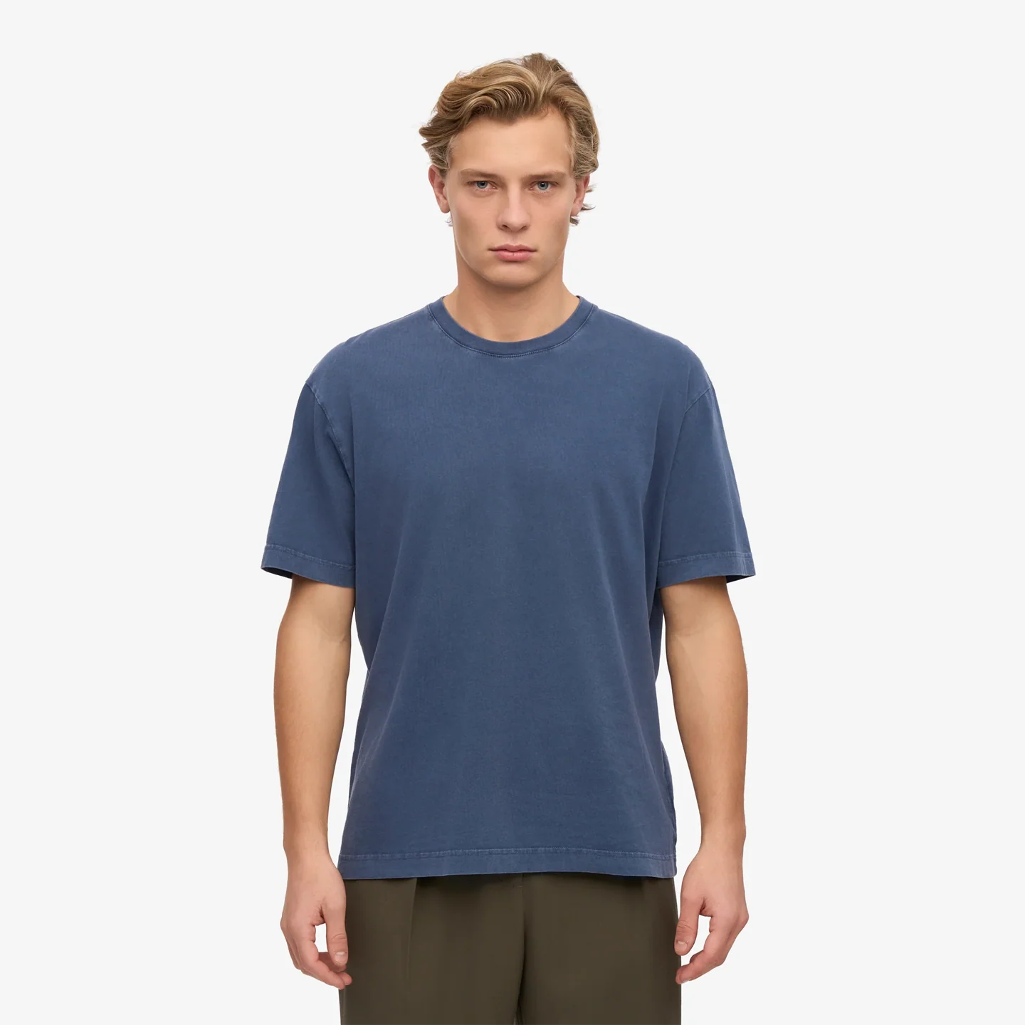 Oversized Organic T-Shirt - Neptune Blue - Image 2