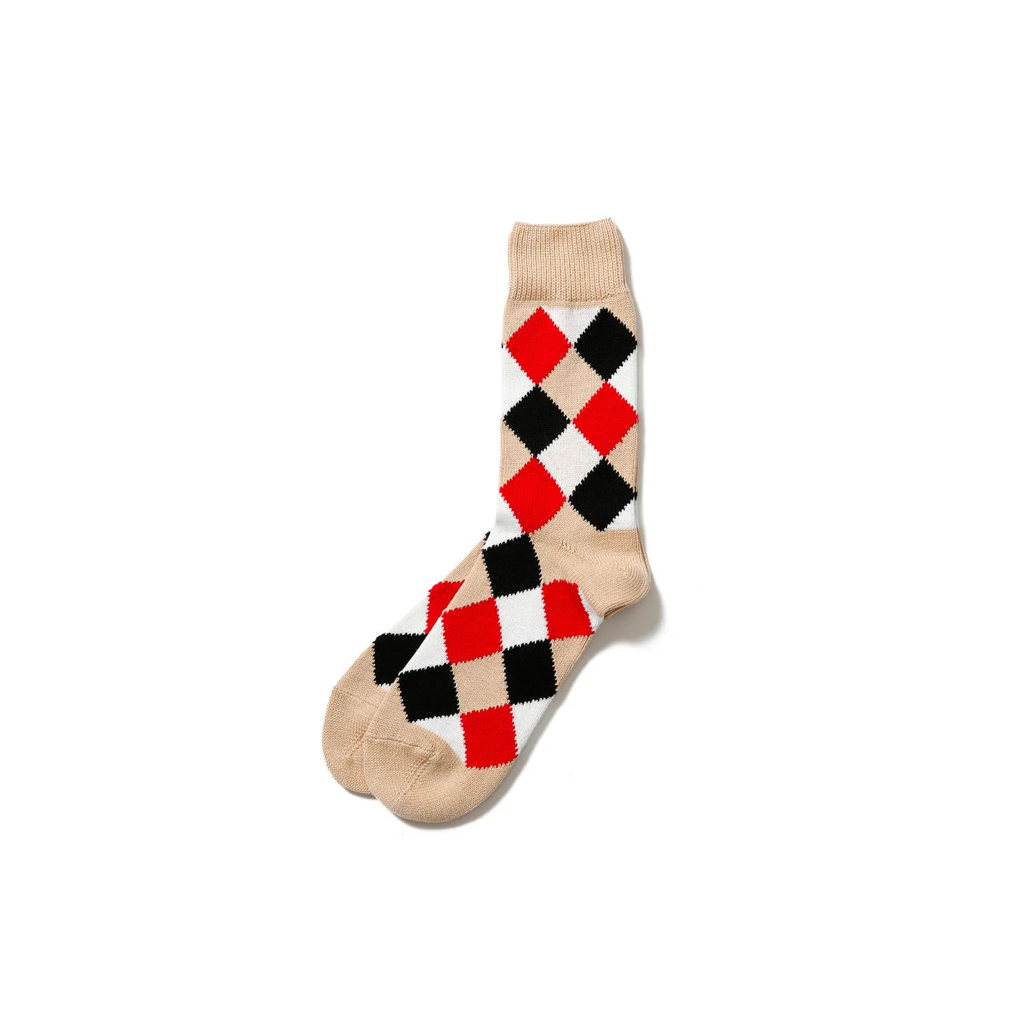 Diamond Socks - Beige