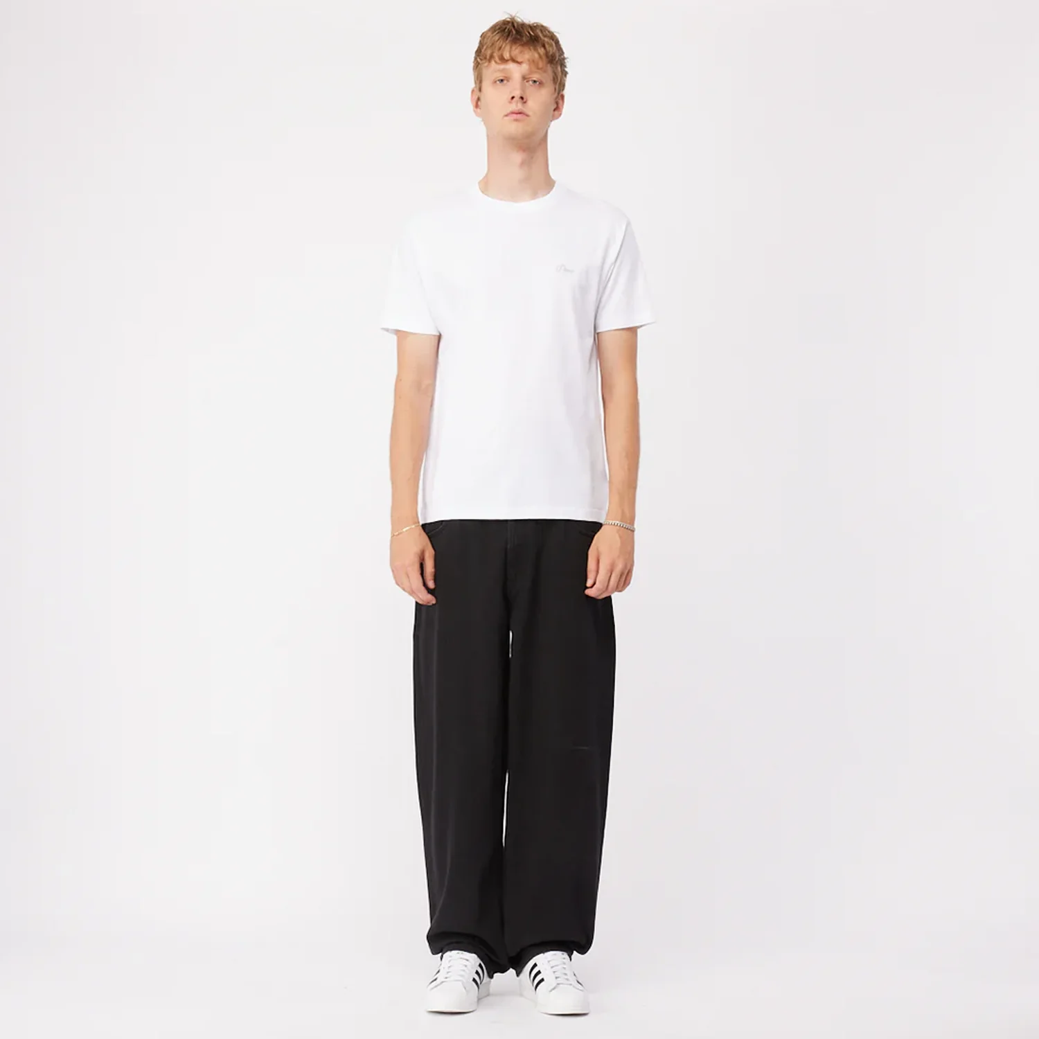 Cursive Small Logo T-Shirt - White - Image 2