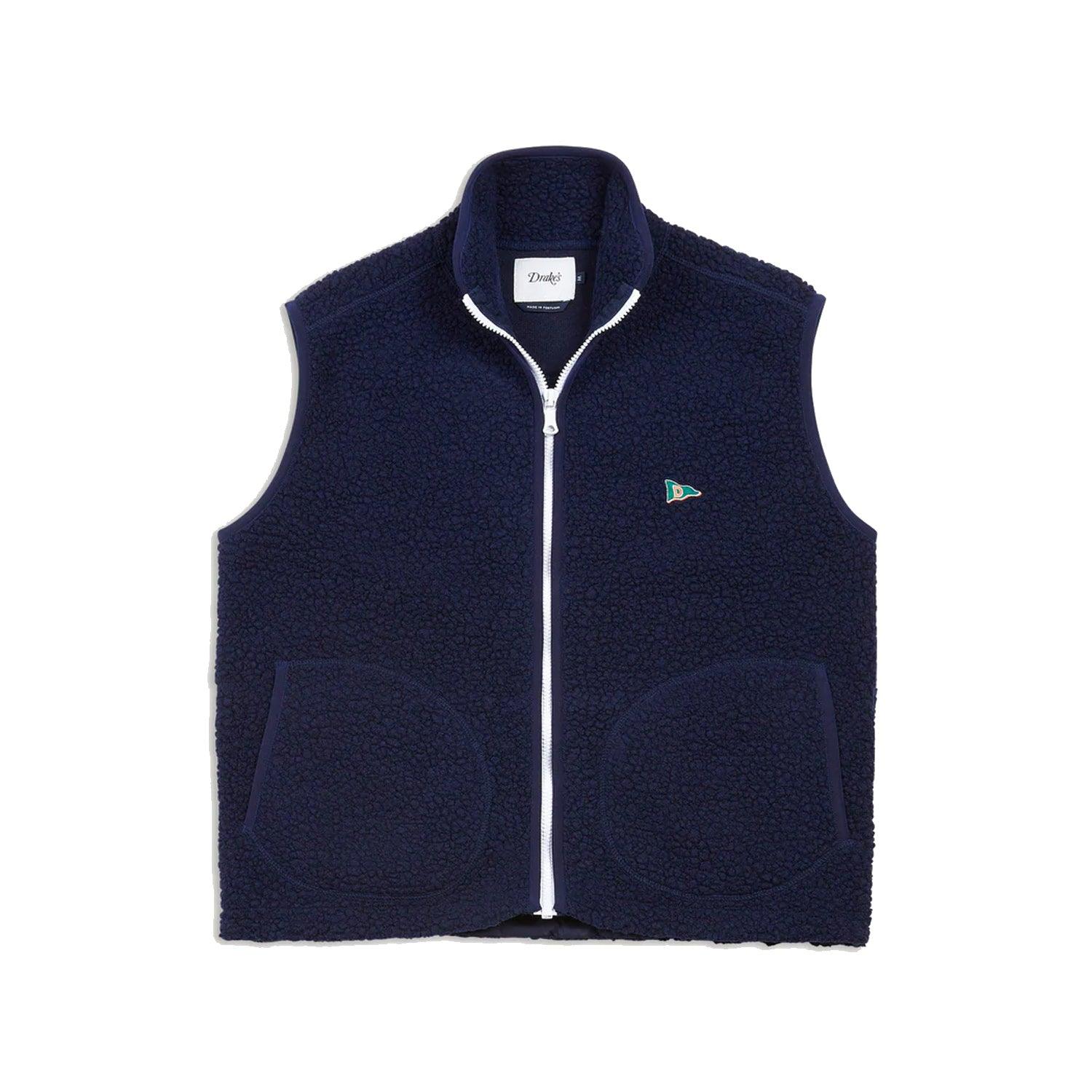 Boucle Wool Fleece Zip Vest