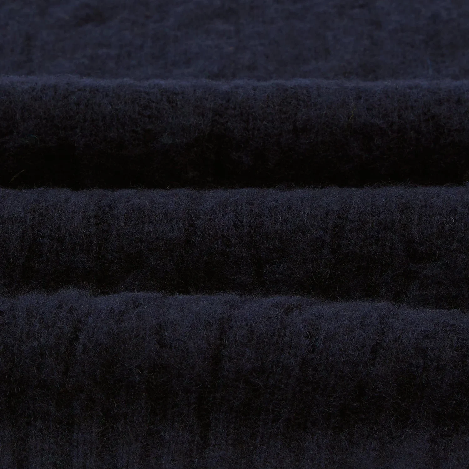 Brushed Shetland Cable Jumper - Navy - Image 2