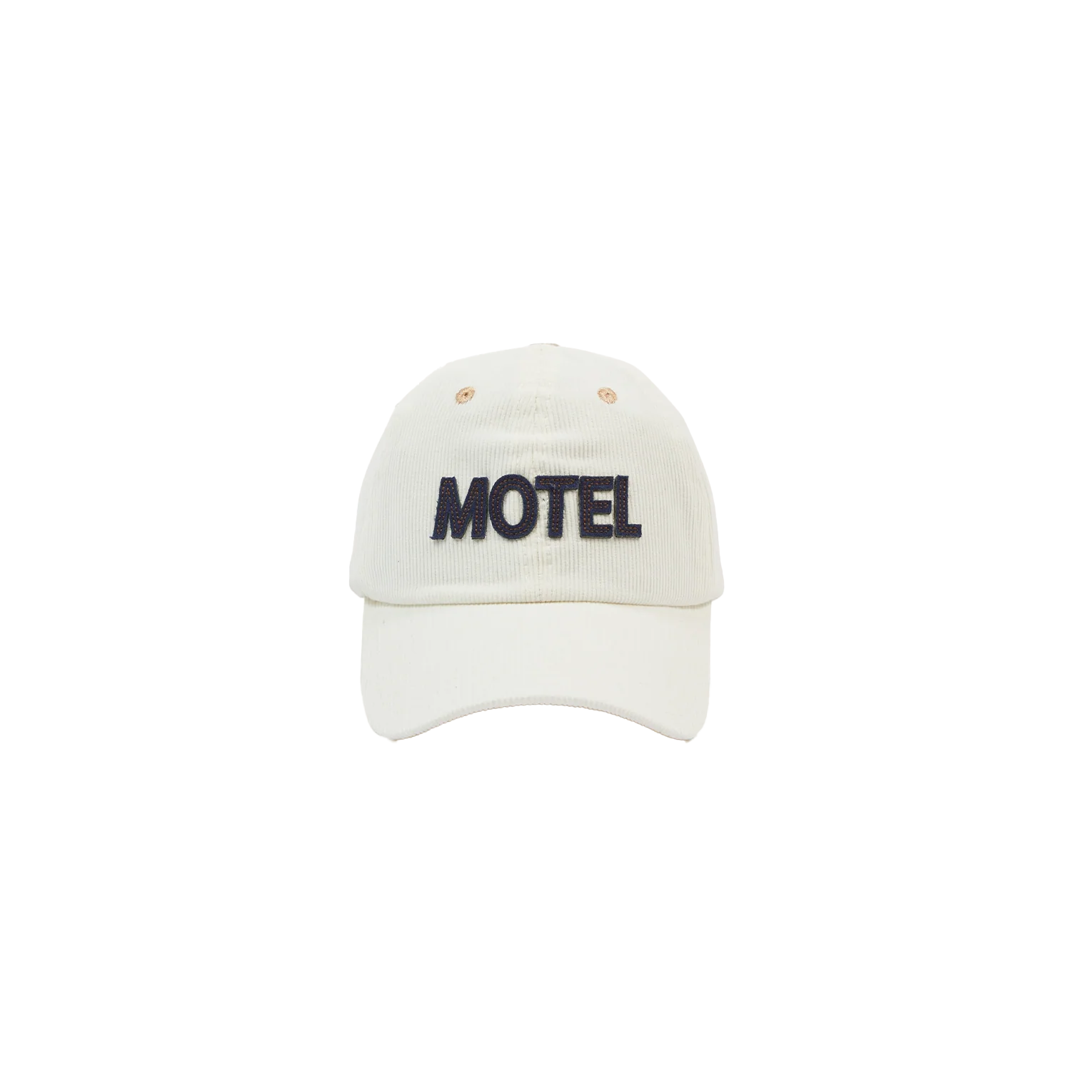 Motel Felt Applique Baseball Cap - Ecru