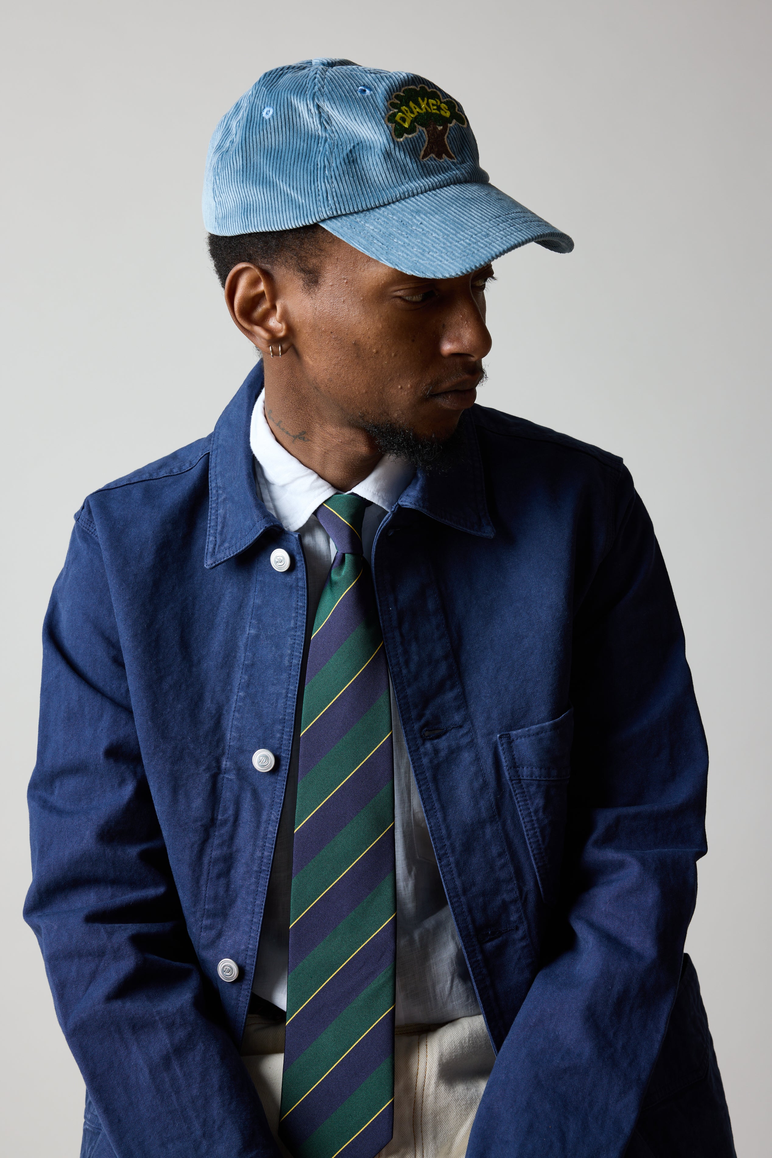 Duck Cotton Canvas Chore-Navy - Image 4