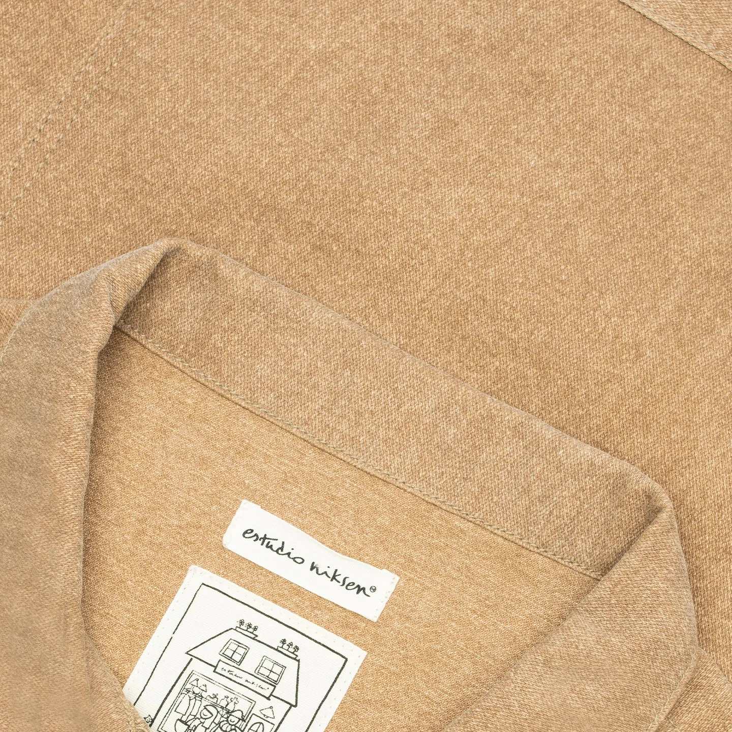 Boxy Denim Trucker - Brown - Image 2