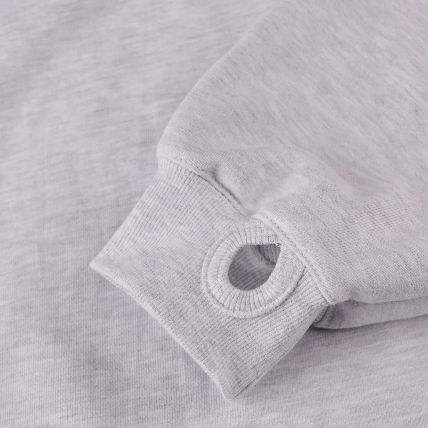 Signature Thumb Hoodie - Light Grey - Image 3