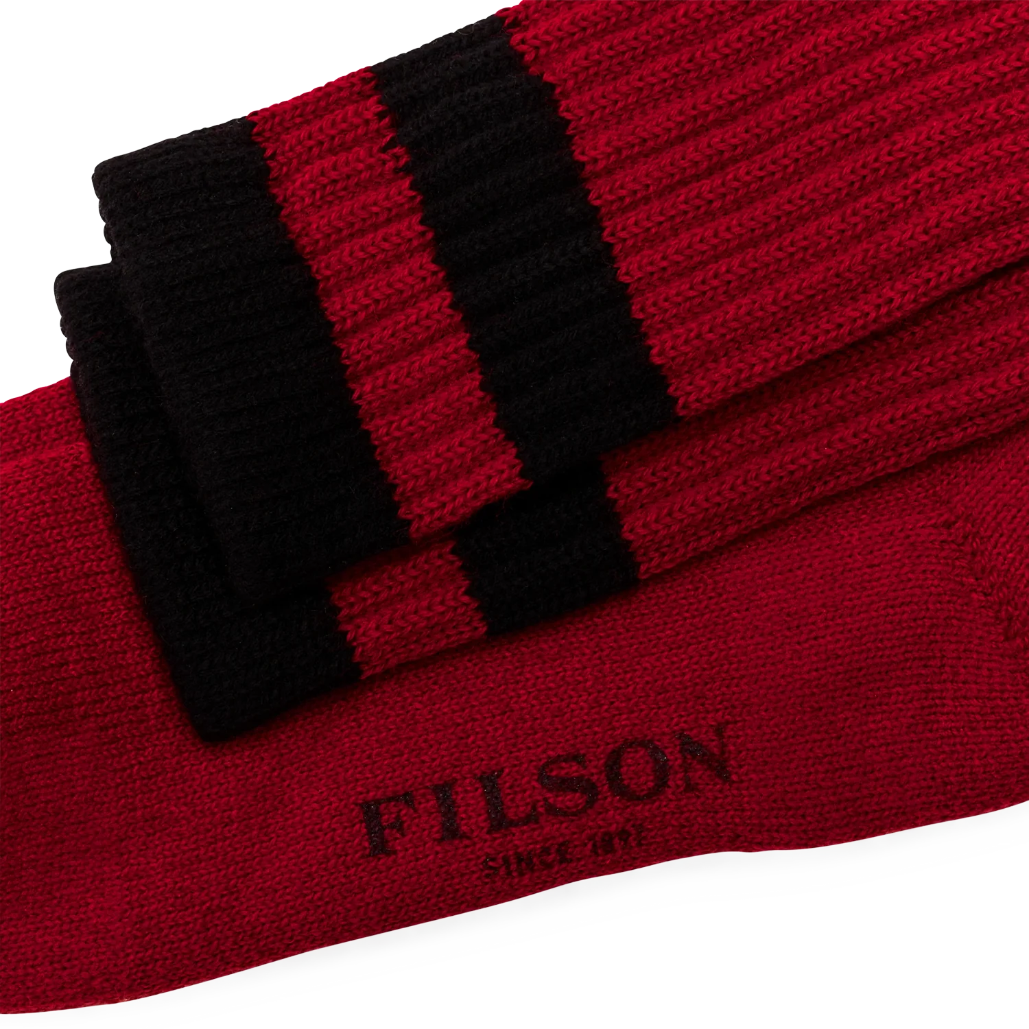 1970s Logger Thermal Sock - Red/Black - Image 2