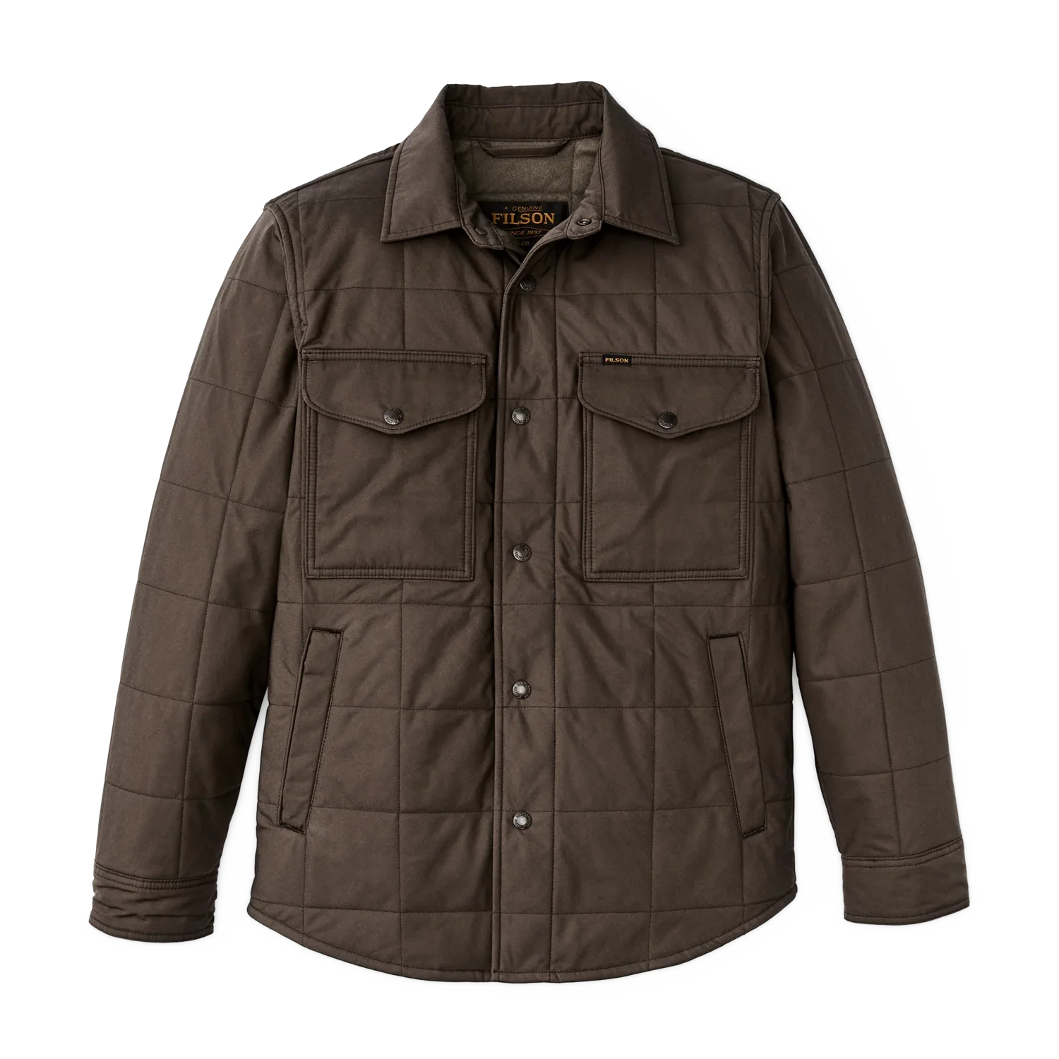Cover Cloth Quilted Jac - Shirt - Slate Black