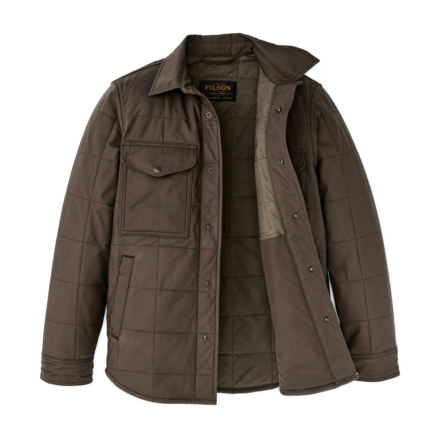 Cover Cloth Quilted Jac - Shirt - Slate Black - Image 2