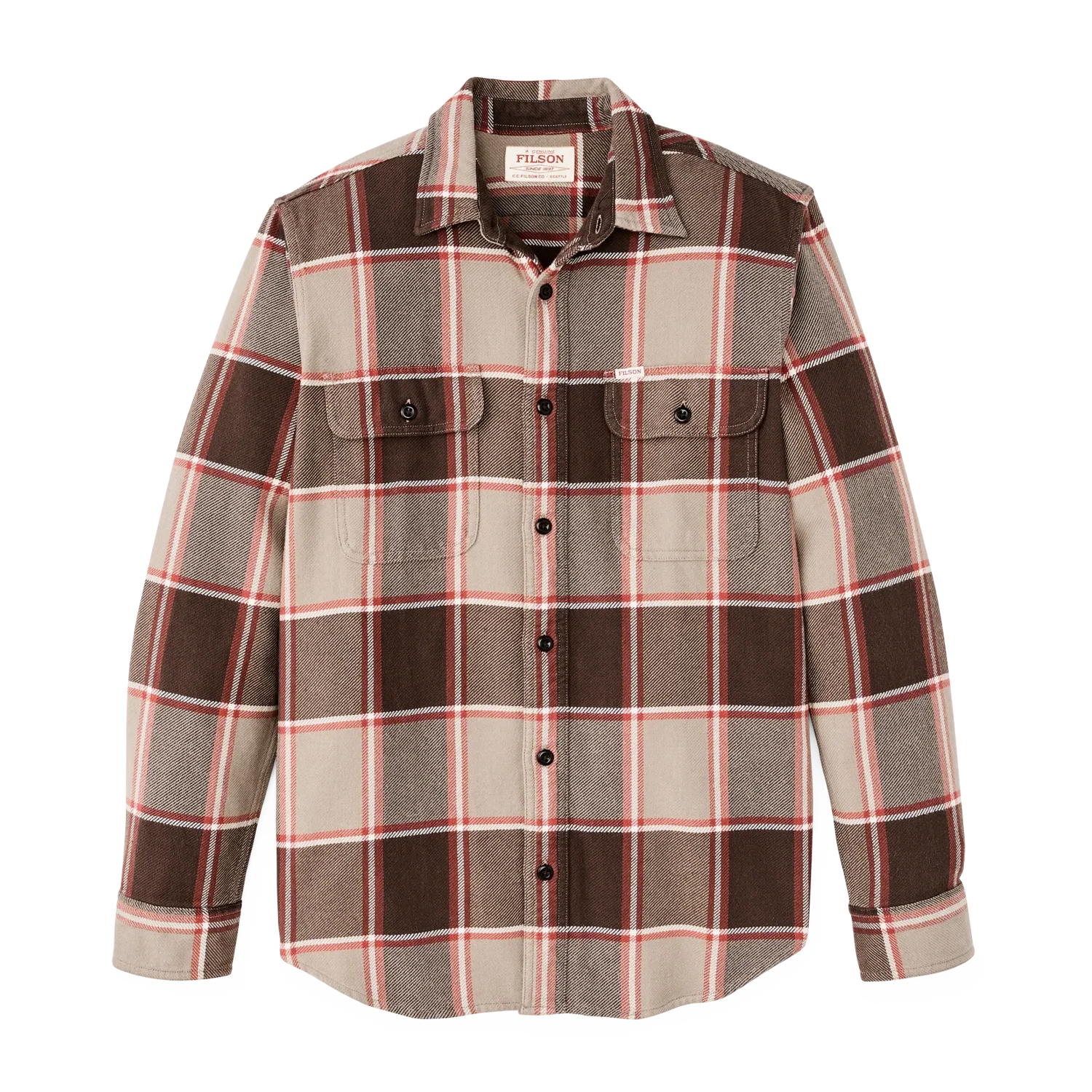 Vintage Flannel Work Shirt - Tan Multi
