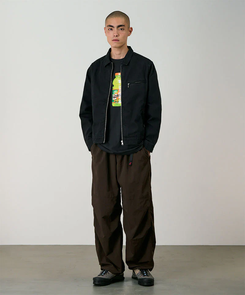 Nylon Paneled Trek Pant - Chocolate - Image 2