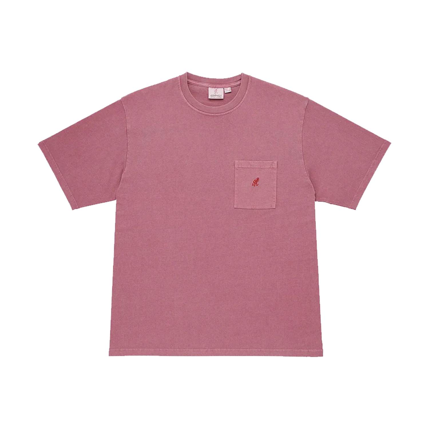 One Point Pocket Tee Pigment Dyed - Red Pigment