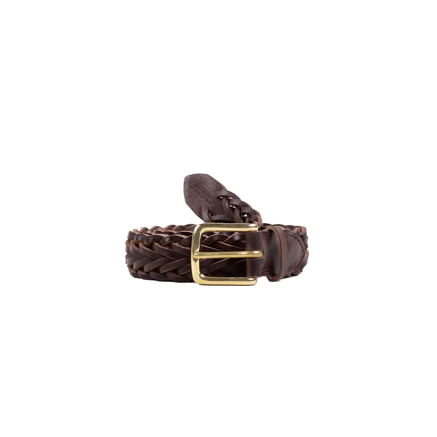 Hand Plaited Belt - Brown
