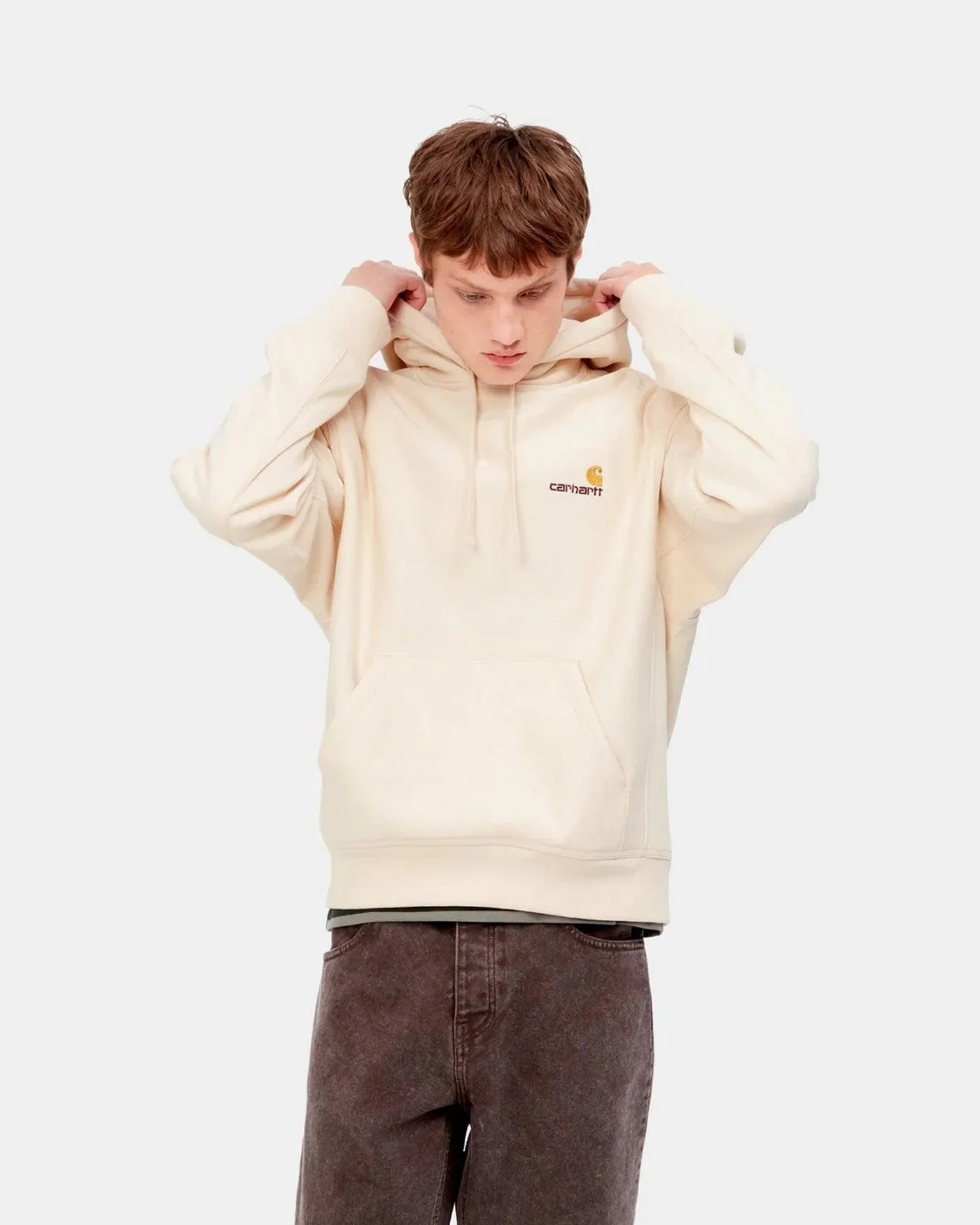 Hooded American Script Sweatshirt - Calico - Image 3