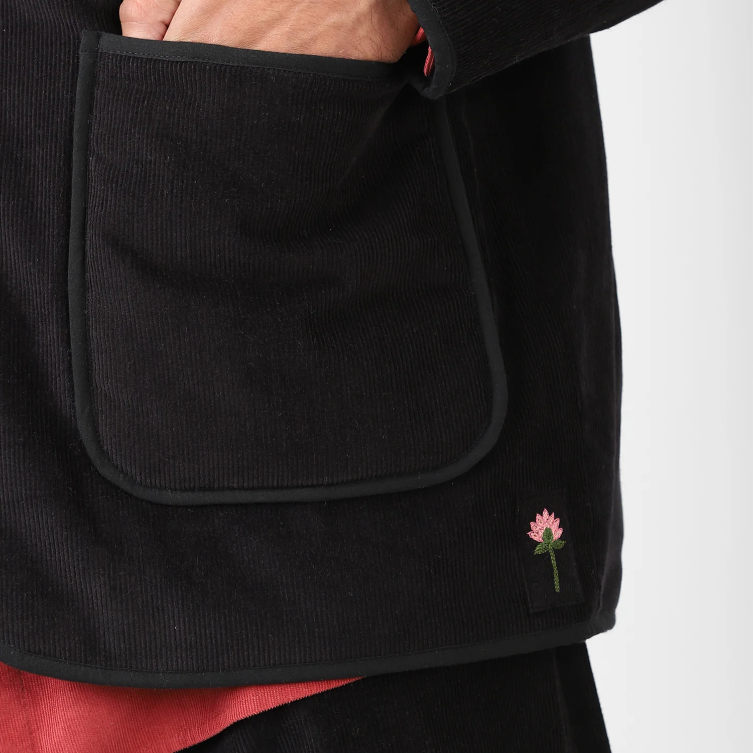 Amardeep Jacket - Black Cord - Image 2
