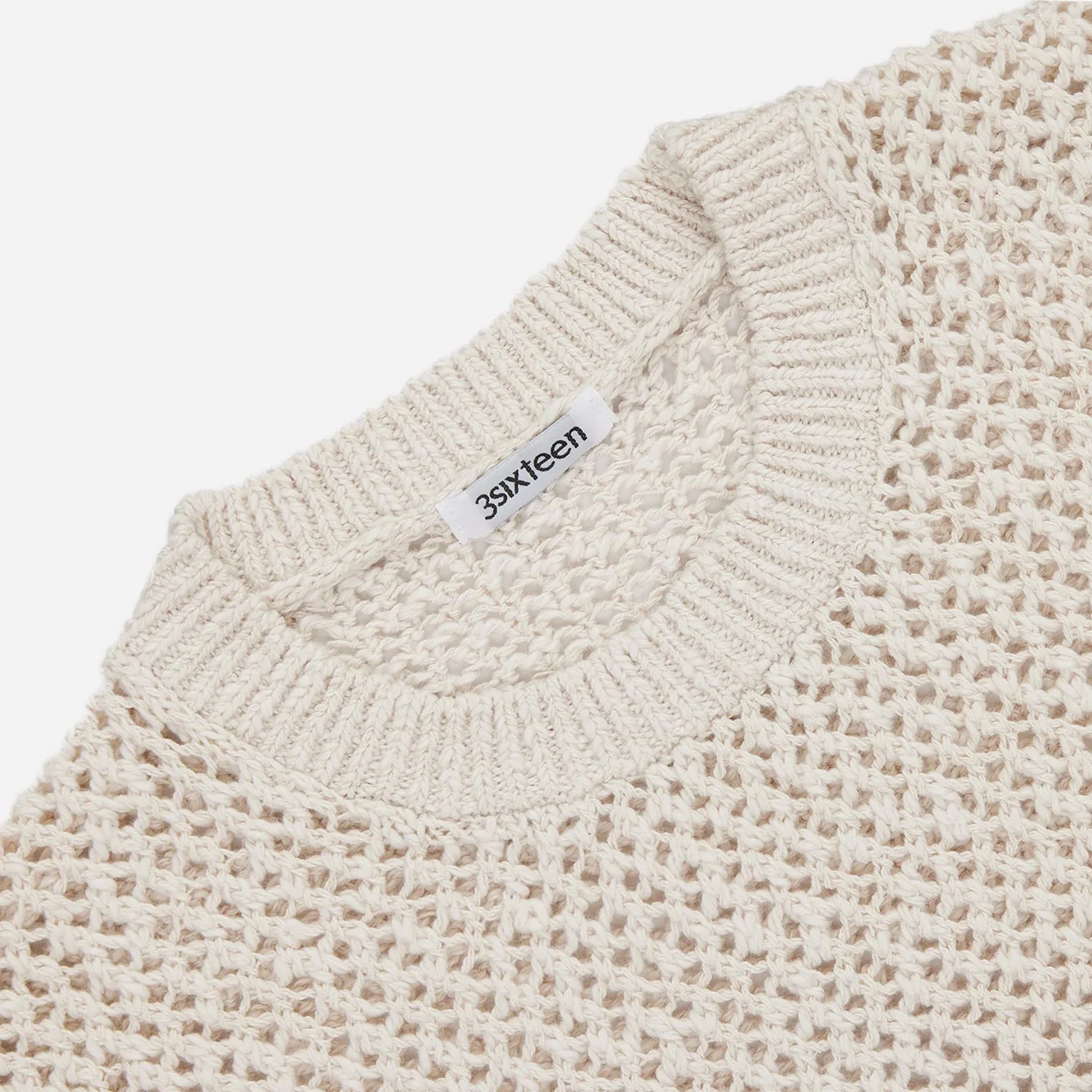 Knit T-Shirt - Ecru - Image 5
