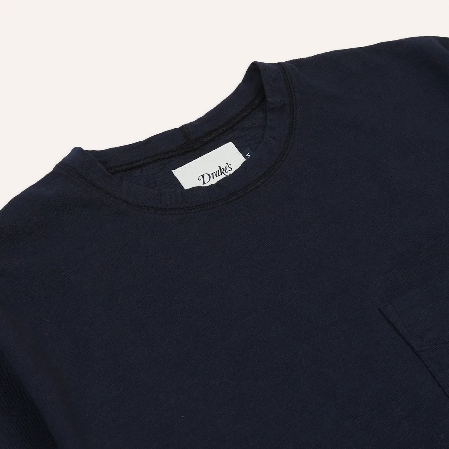 Lightweight SS Cotton Flame Pocket Tee-Navy - Image 5