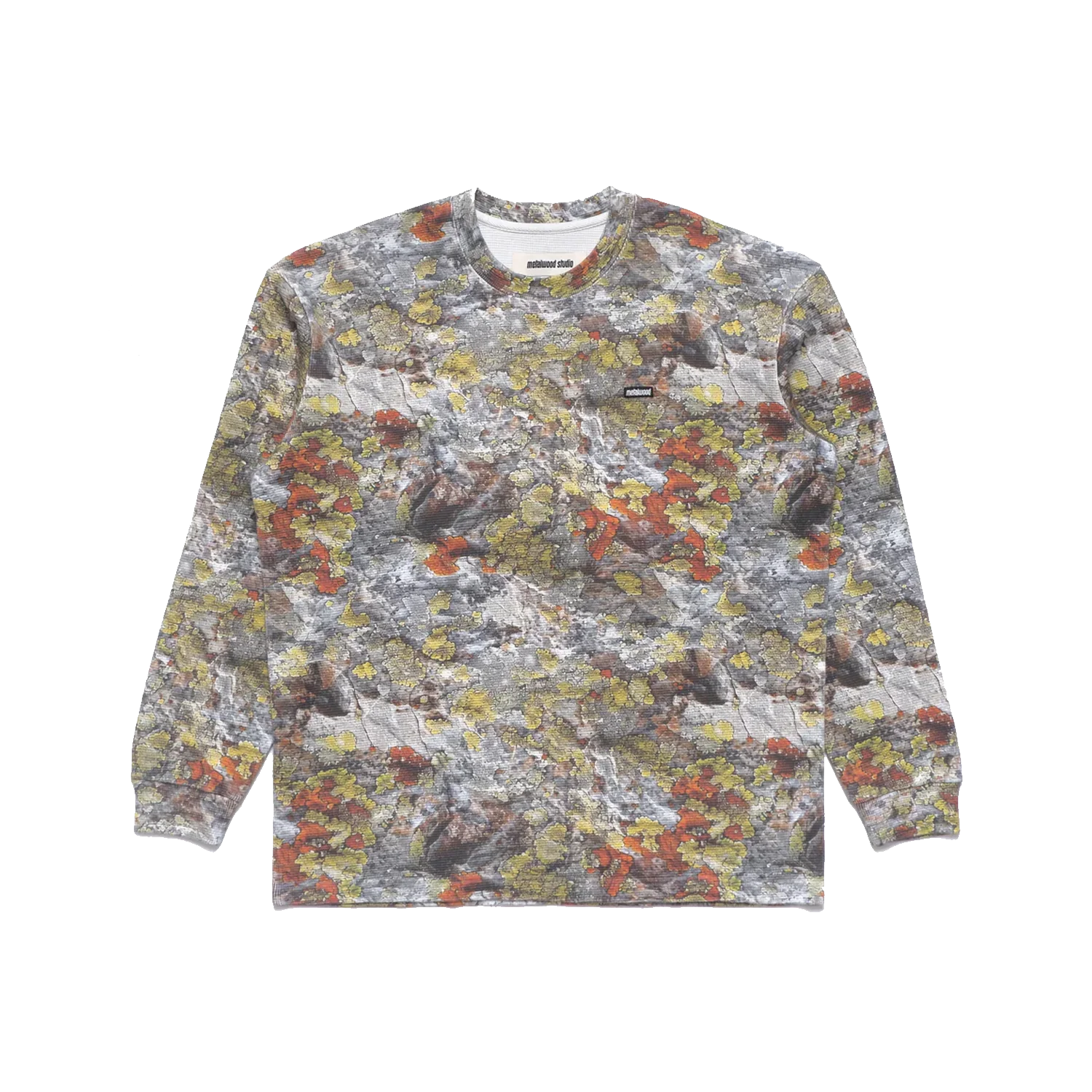 Mini Metal Logo Longsleeve Thermal Shirt - Real Moss Camo