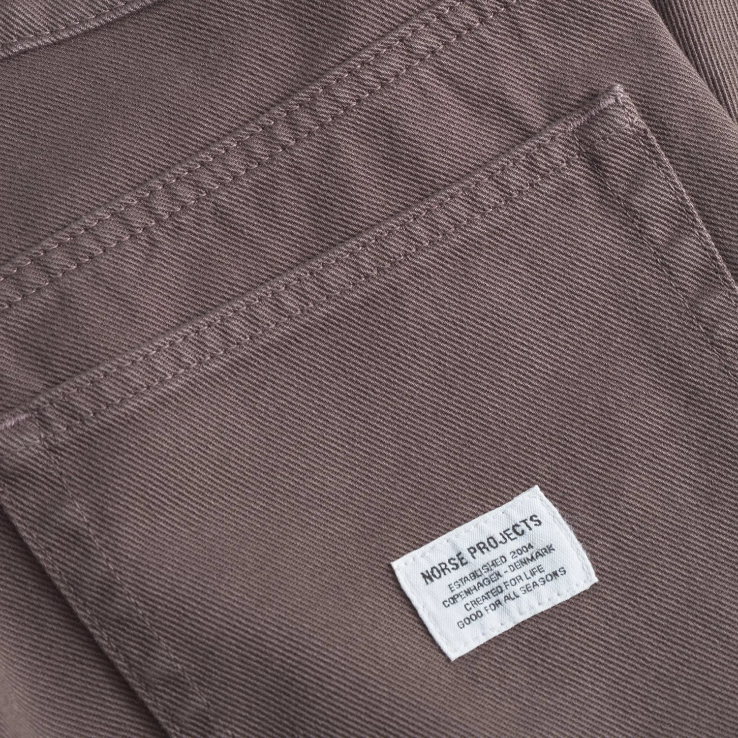 Mogens Relaxed 5 Pocket Heavy Twill - Seal Brown - Image 3