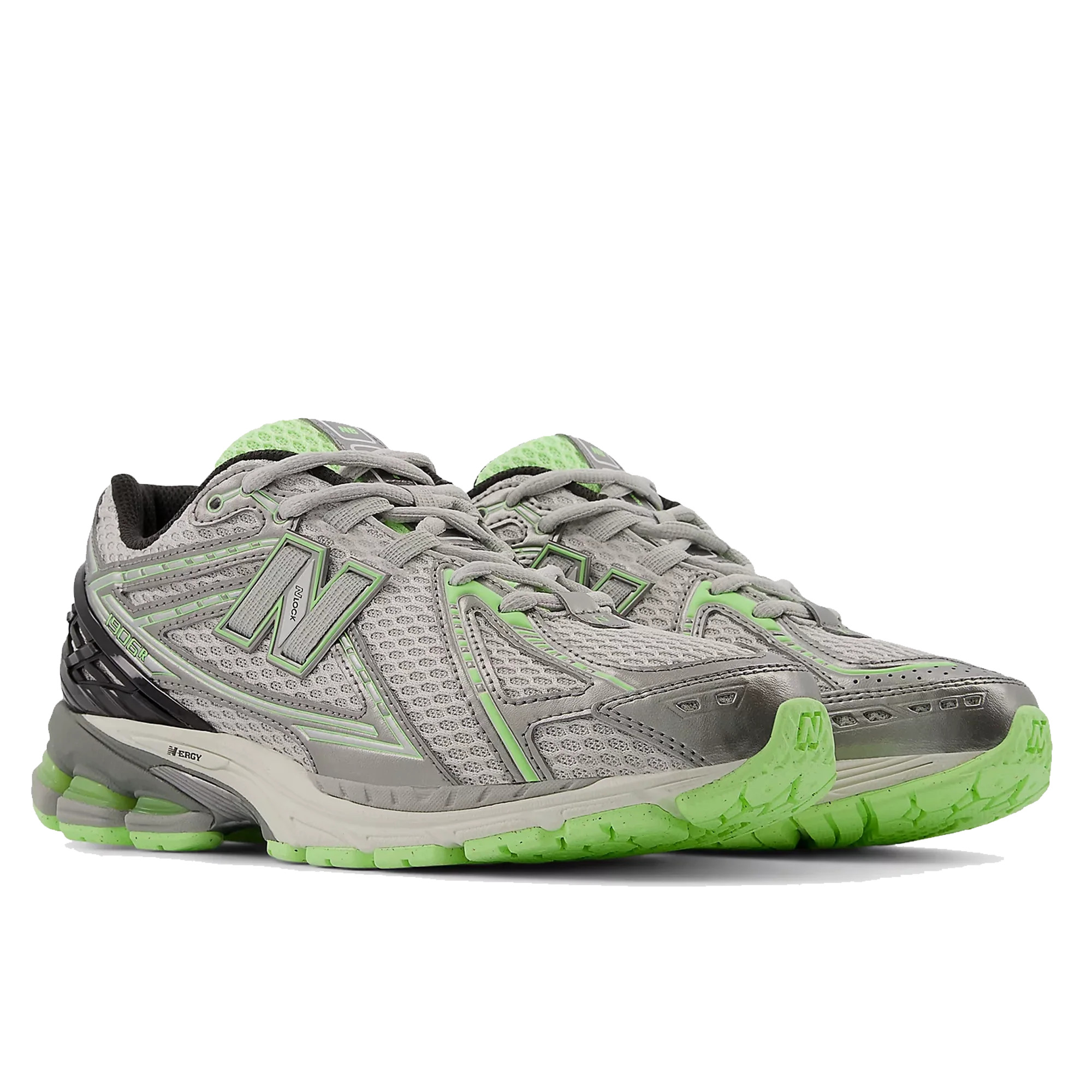New Balance U1906RCQ - Dark Silver Metallic with Mint Flash and Lime Leaf - Image 2